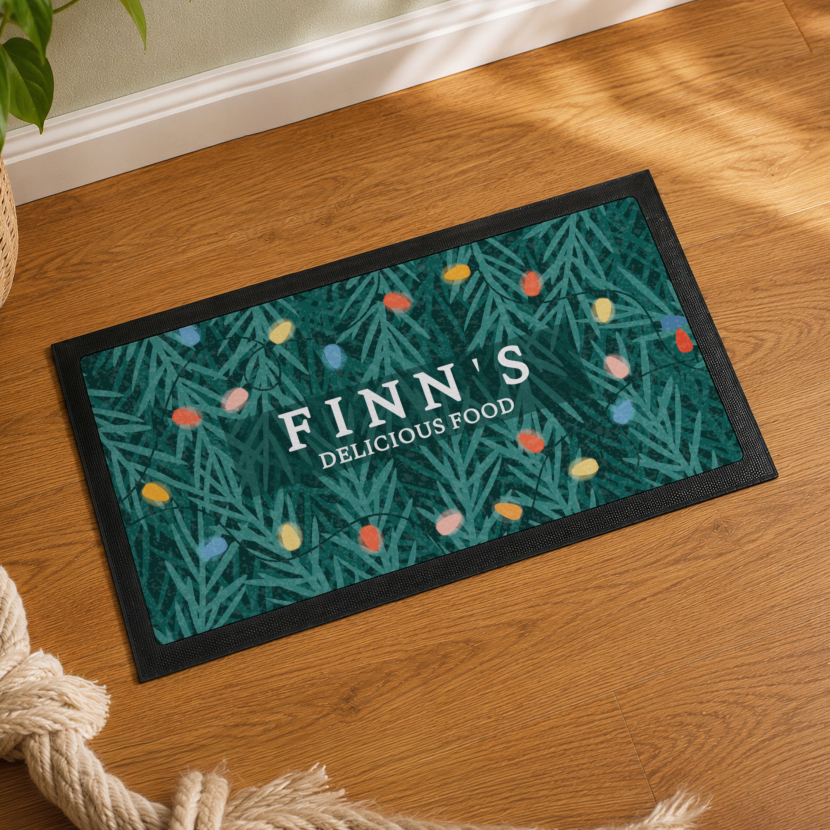 Personalised Christmas Pet Bowl Mat