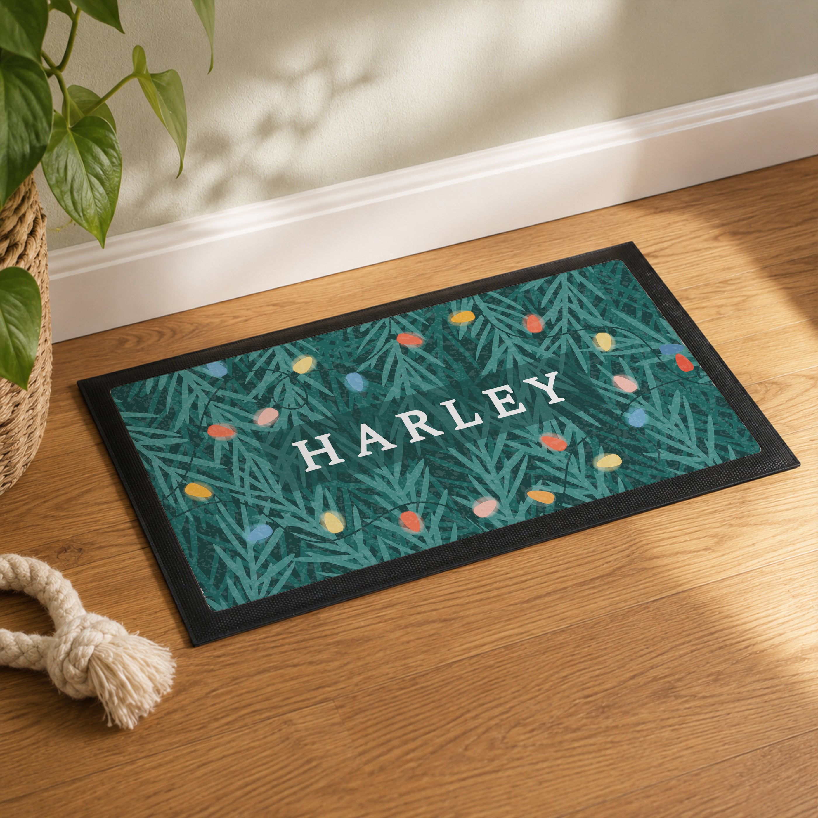 Personalised Christmas Pet Bowl Mat