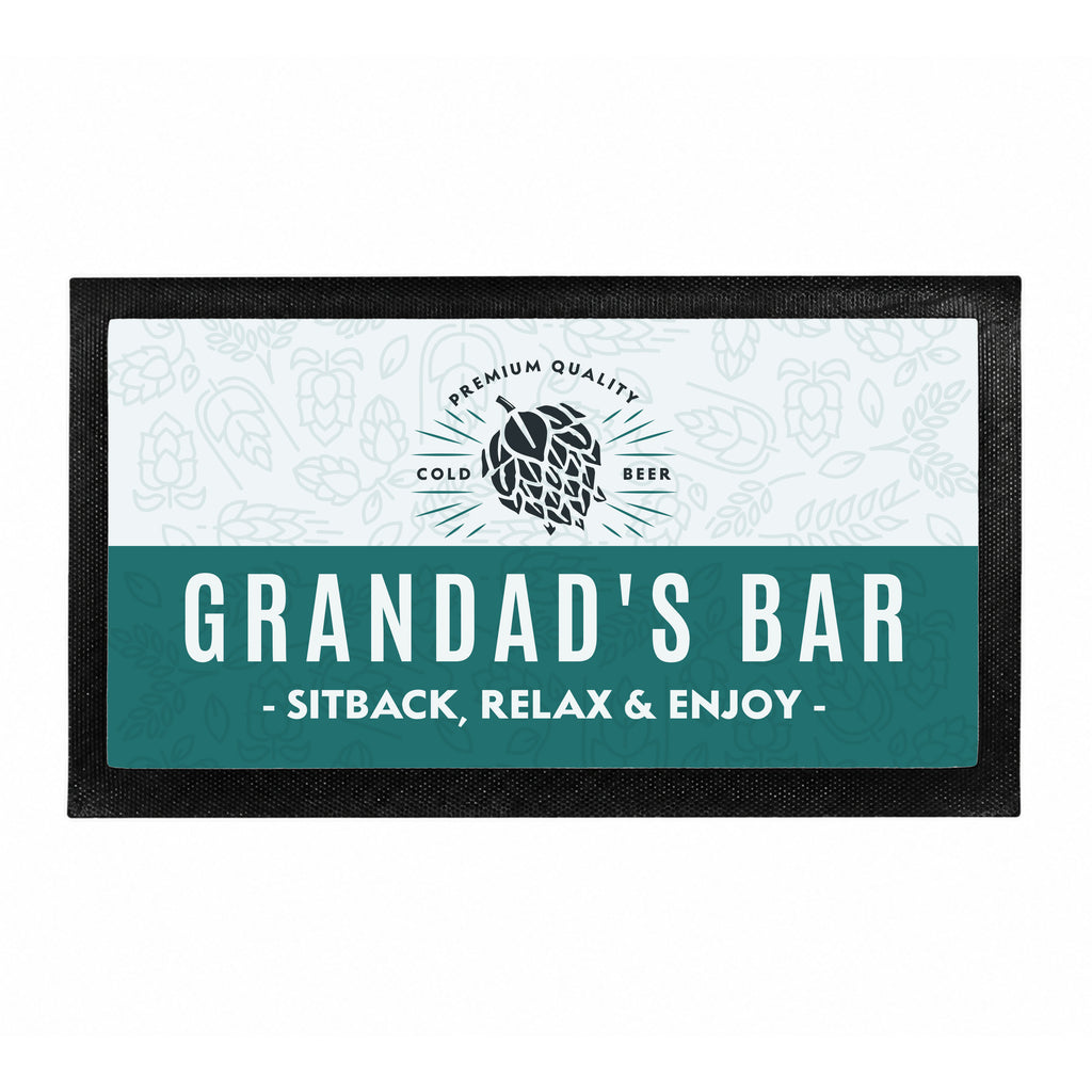 Personalised Craft Beer Bar Mat