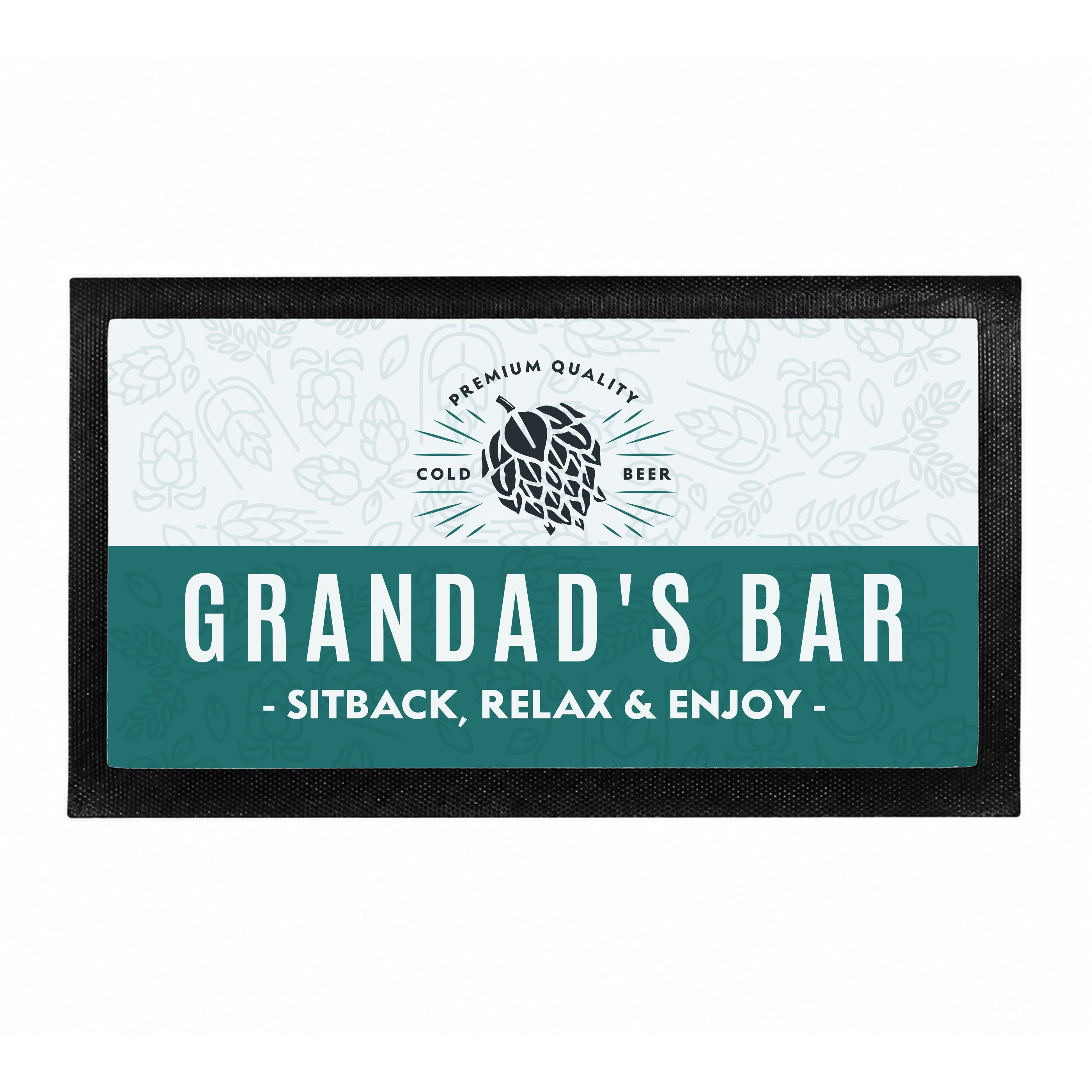 Personalised Craft Beer Bar Mat