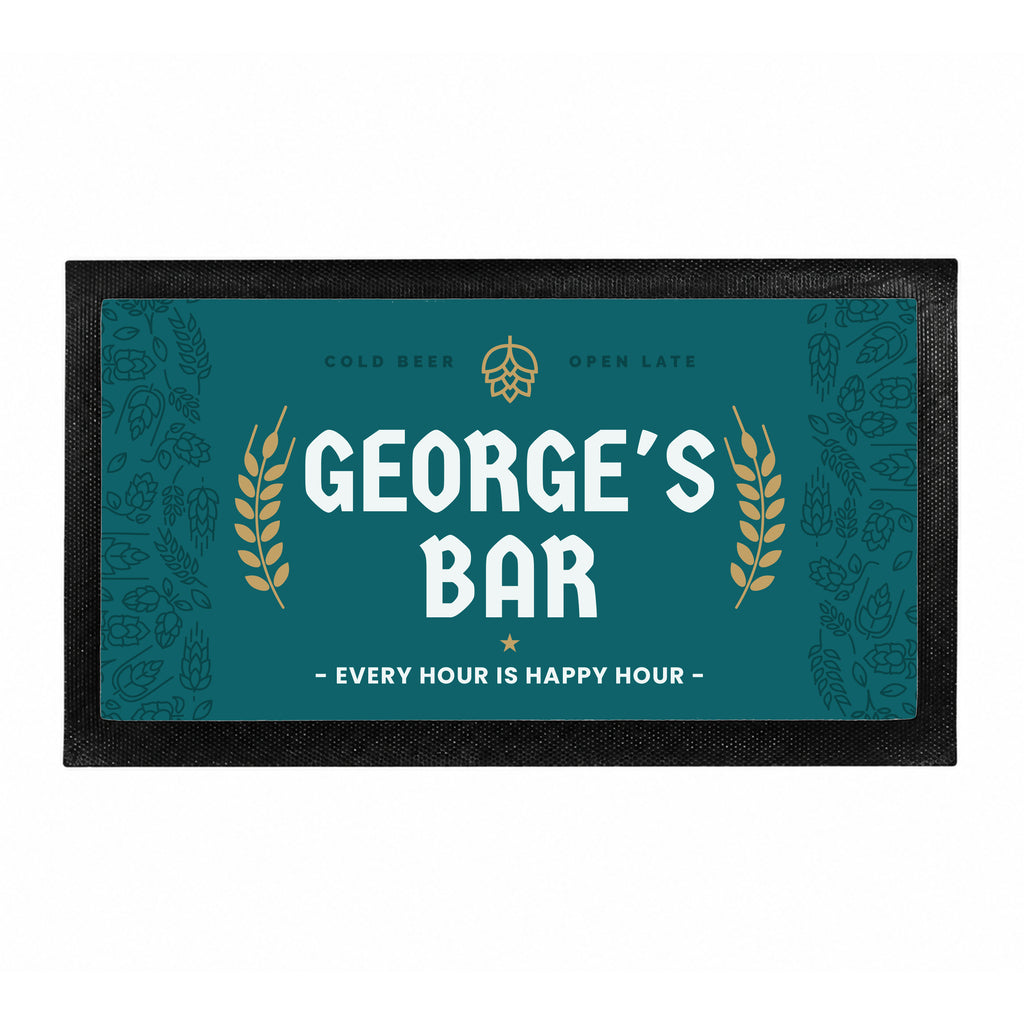 Personalised Beer Bar Mat
