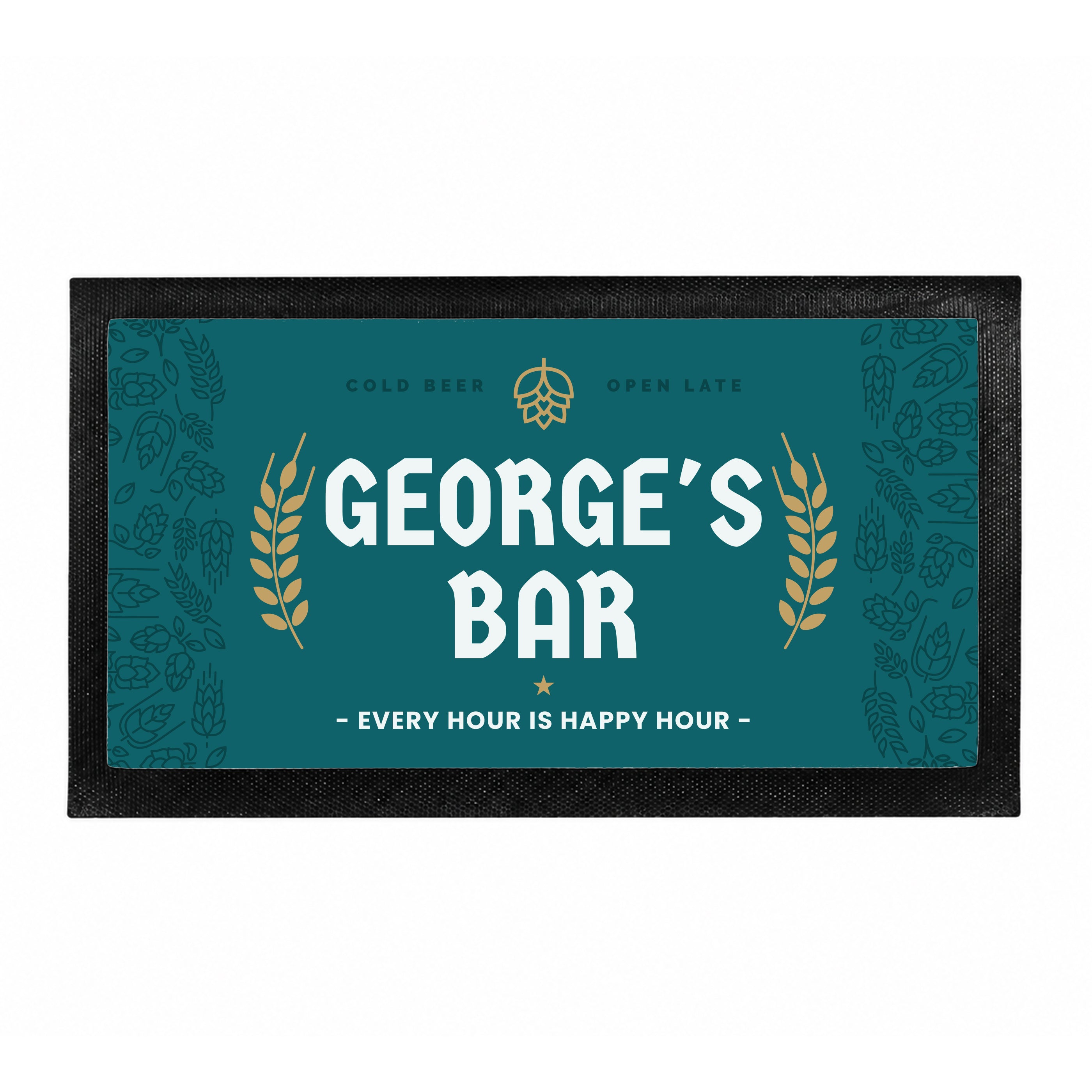 Personalised Beer Bar Mat