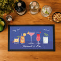 Personalised Cocktail Bar Mat