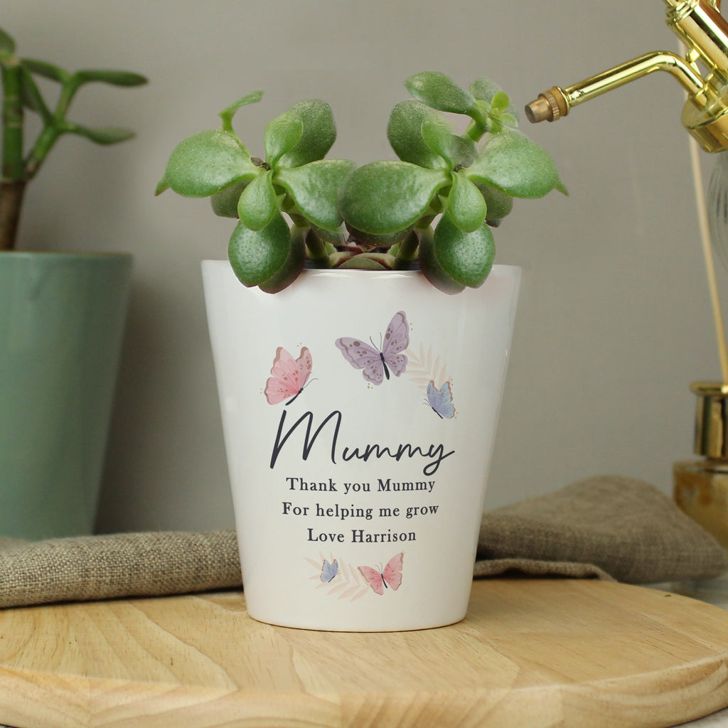 Personalised Butterfly Plant Pot