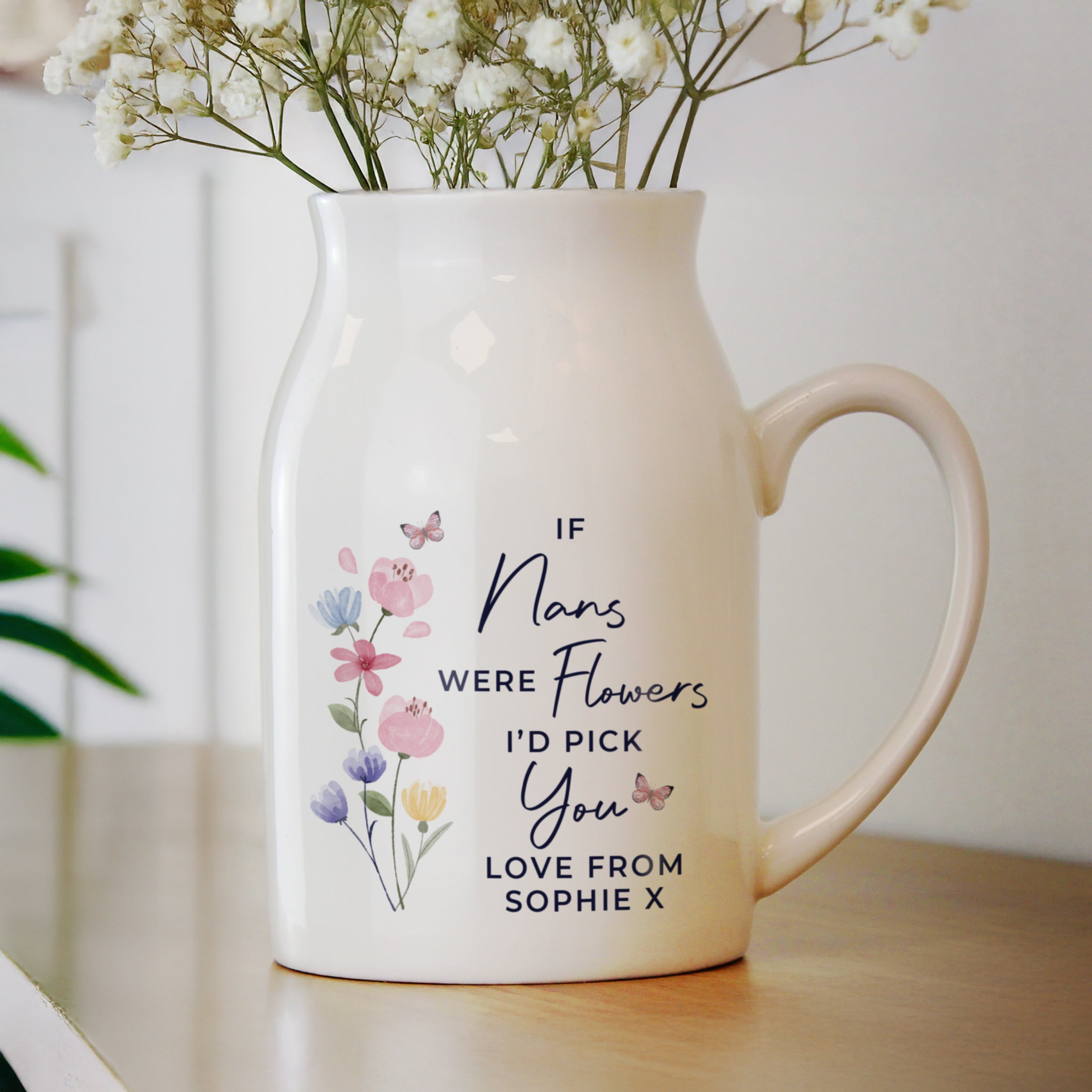 Personalised Id Pick You Jug Vase