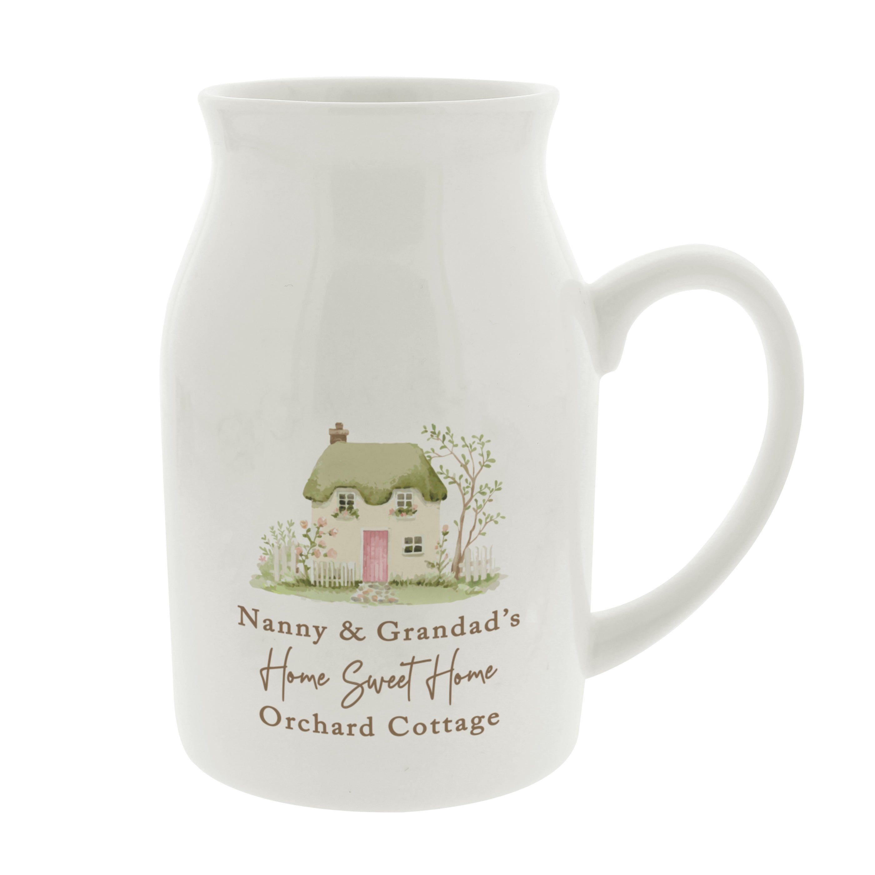 Personalised Country Cottage Jug Vase