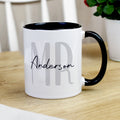 Personalised Mr Black Handle Mug