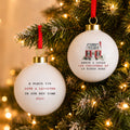 Personalised Water Colour House Ceramic Bauble