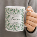 Personalised Leafy Pattern Mug