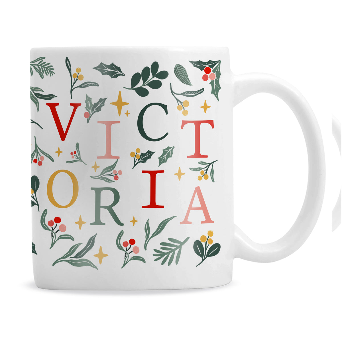 Personalised Christmas Pattern Mug