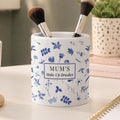 Personalised Blue Floral Storage Pot