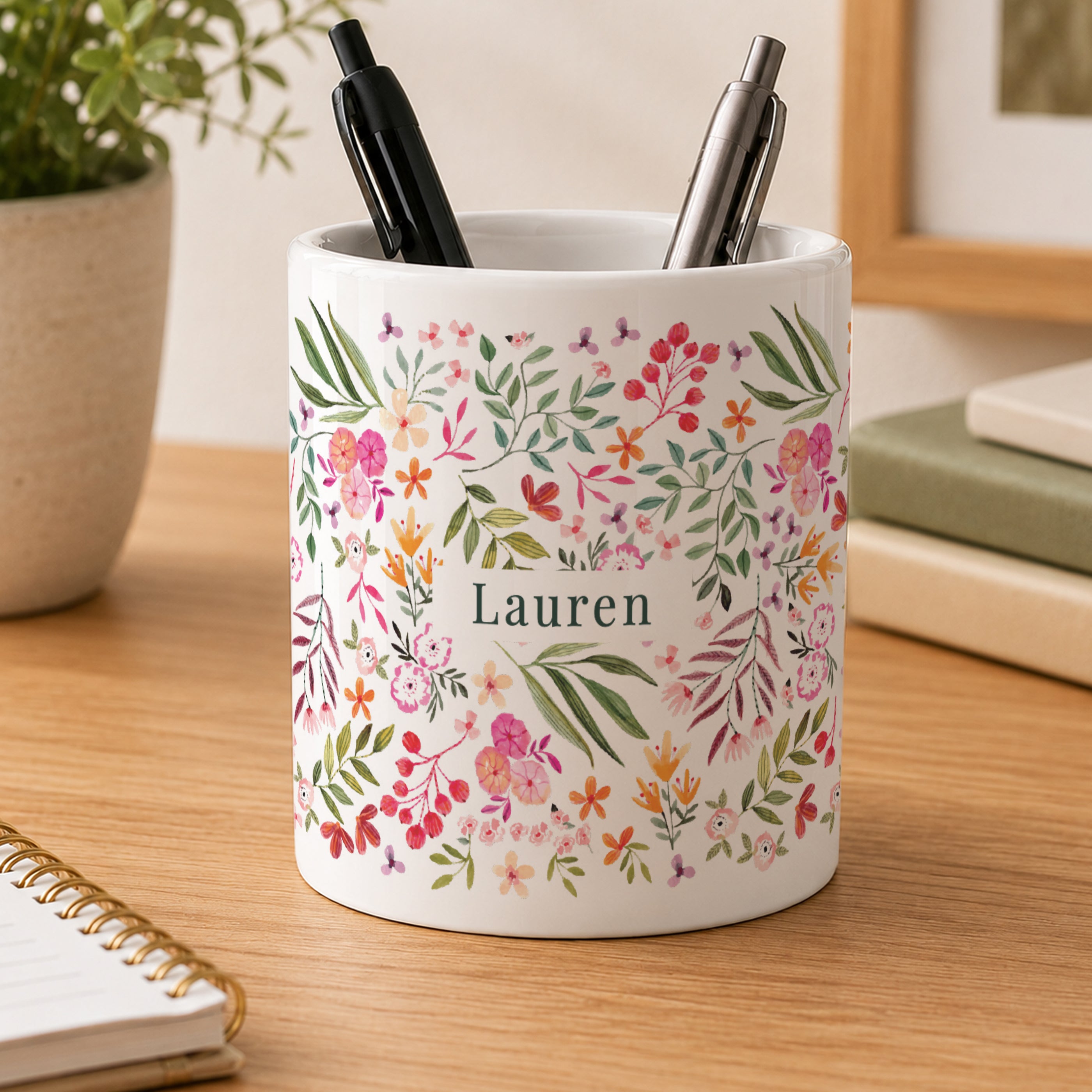 Personalised Floral Storage Pot