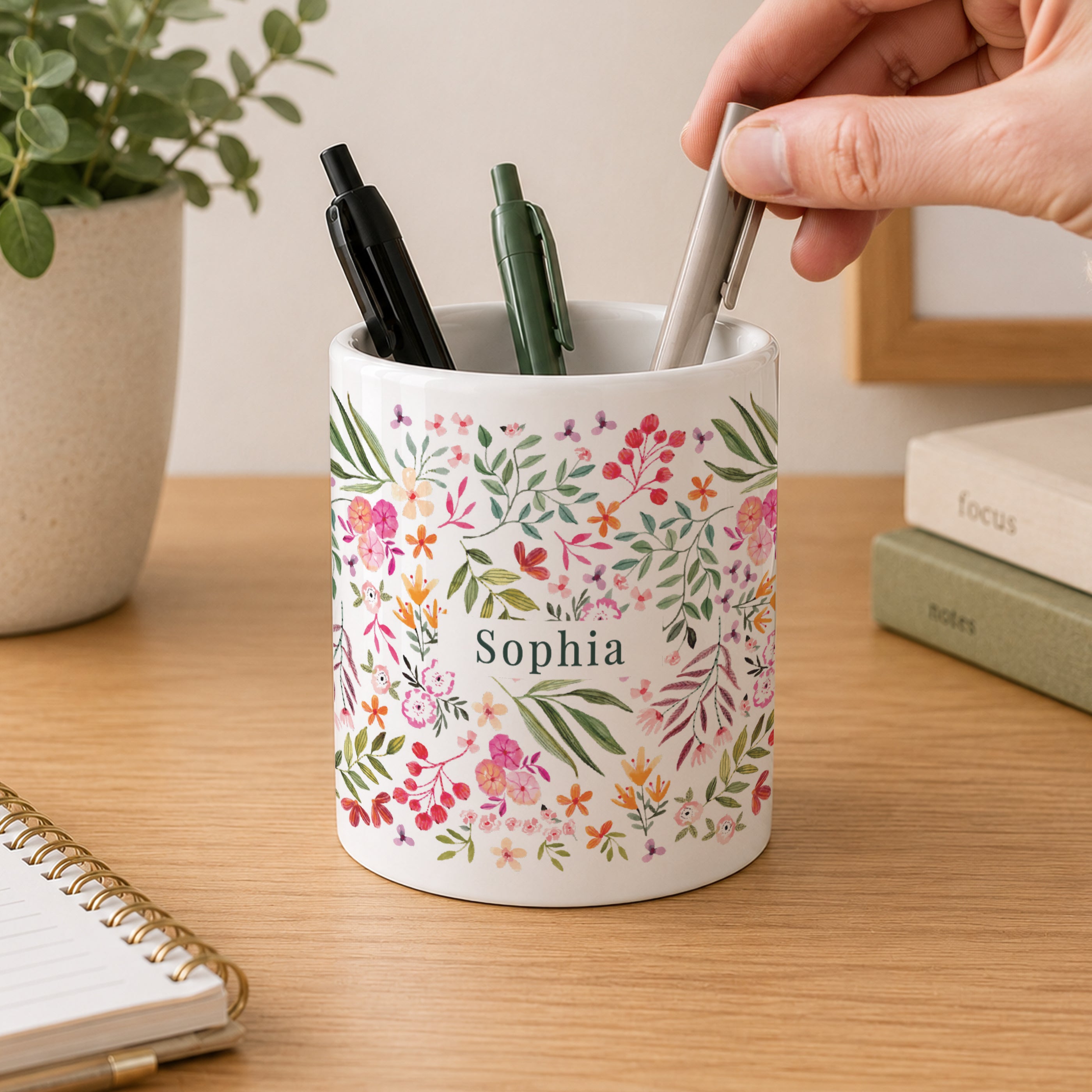 Personalised Floral Storage Pot