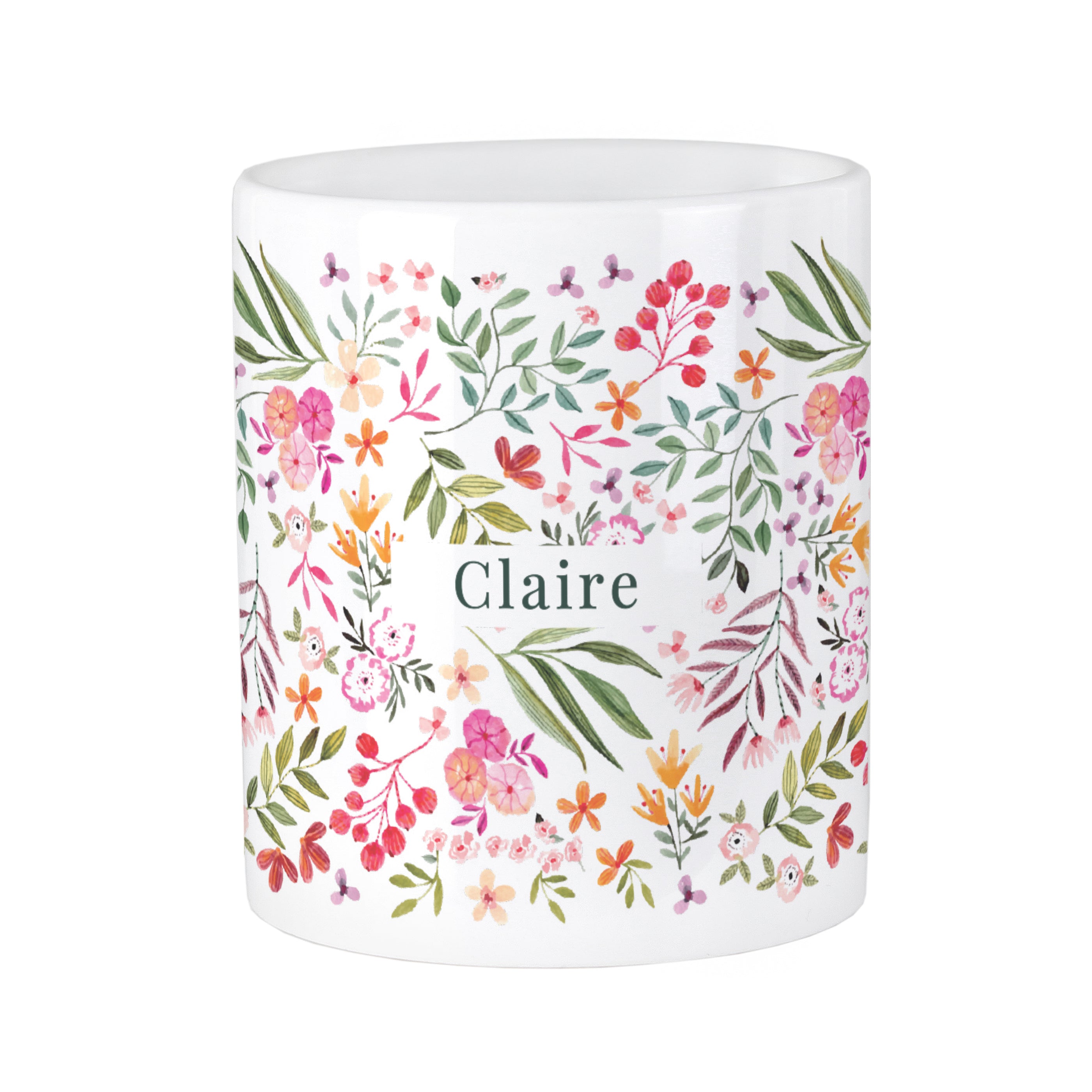 Personalised Floral Storage Pot