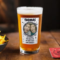 Personalised Photo Upload Beer Glass