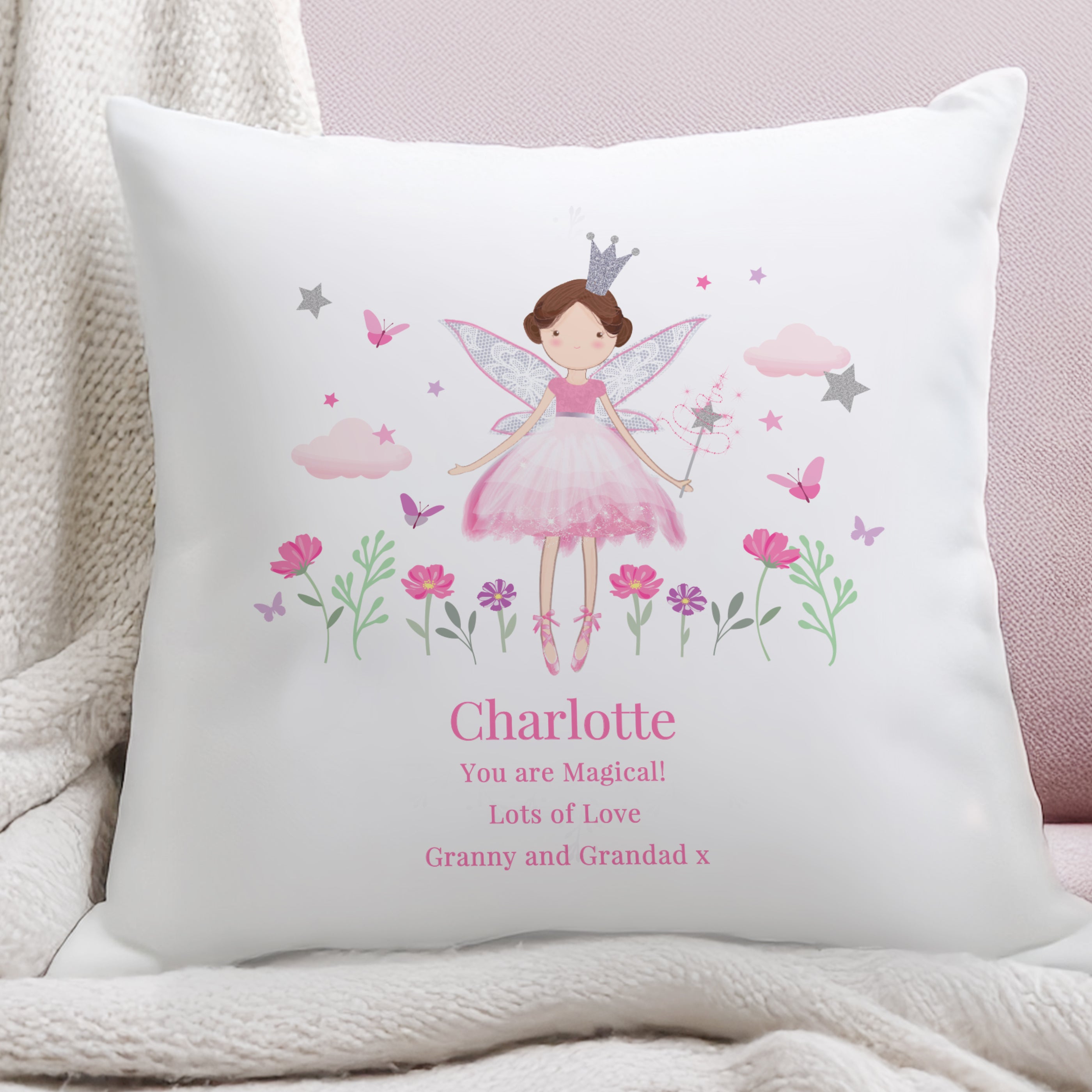 Personalised Fairy Princess Cushion