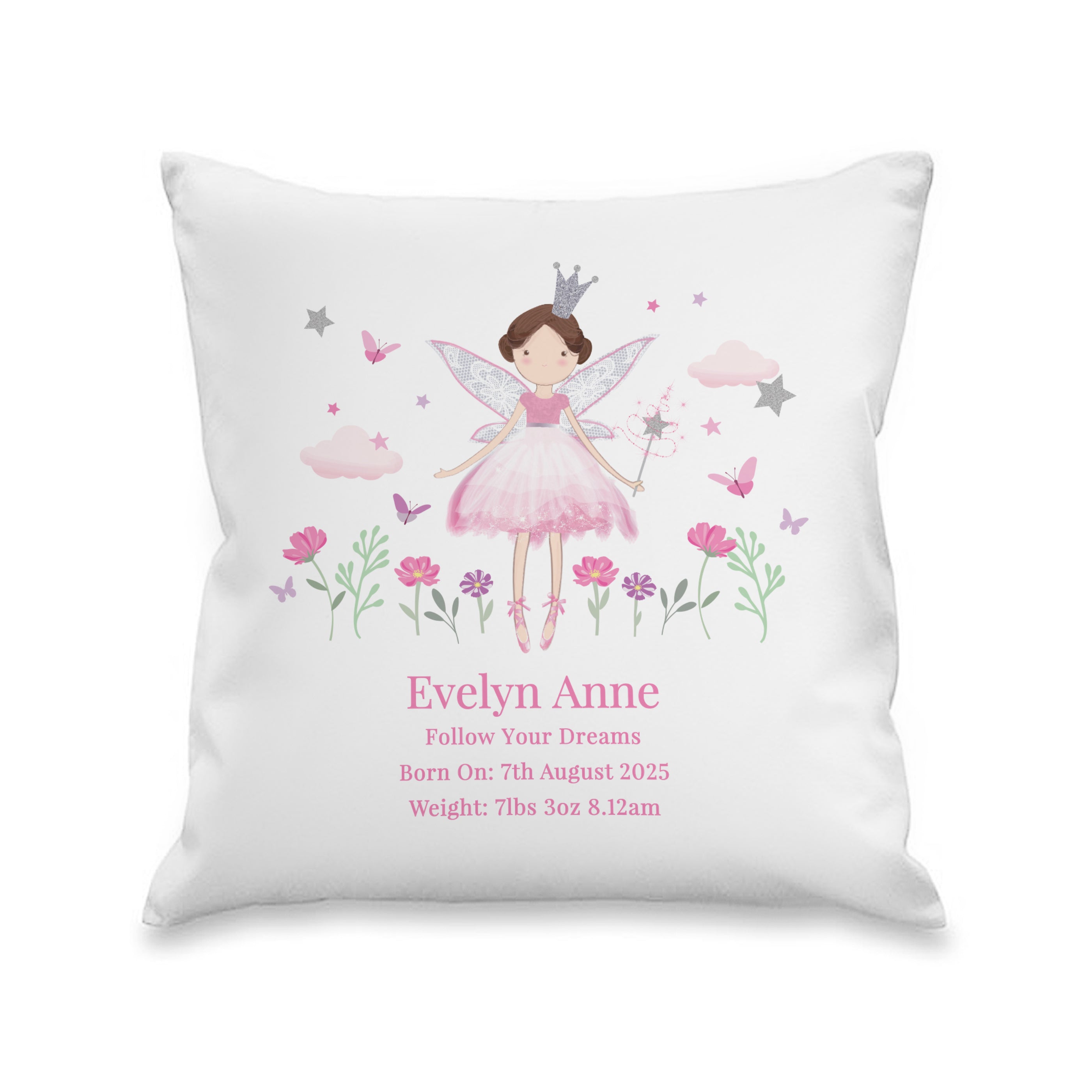 Personalised Fairy Princess Cushion