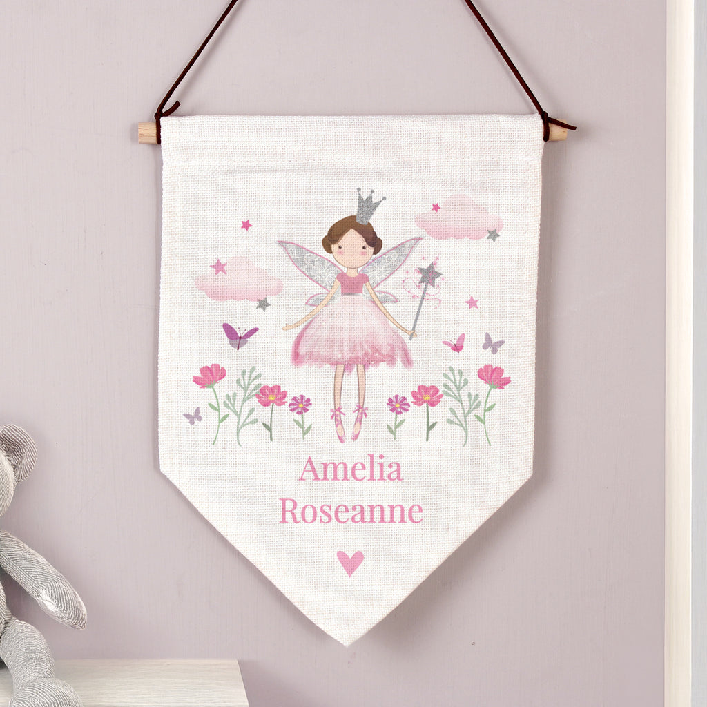 Personalised Fairy Princess Wall Art Banner