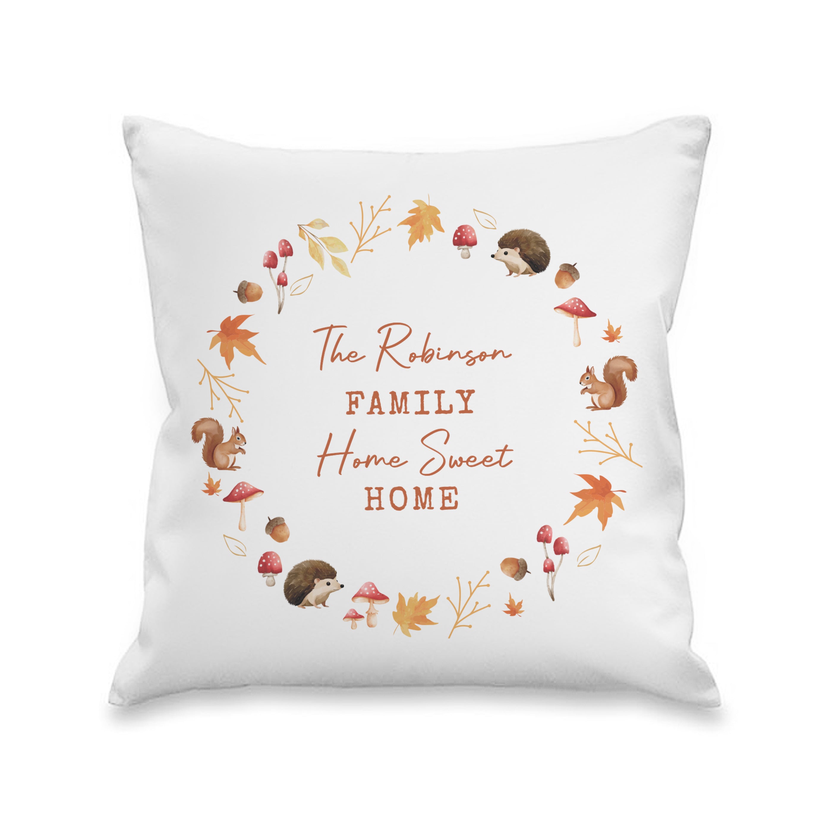 Personalised Autumn Cushion