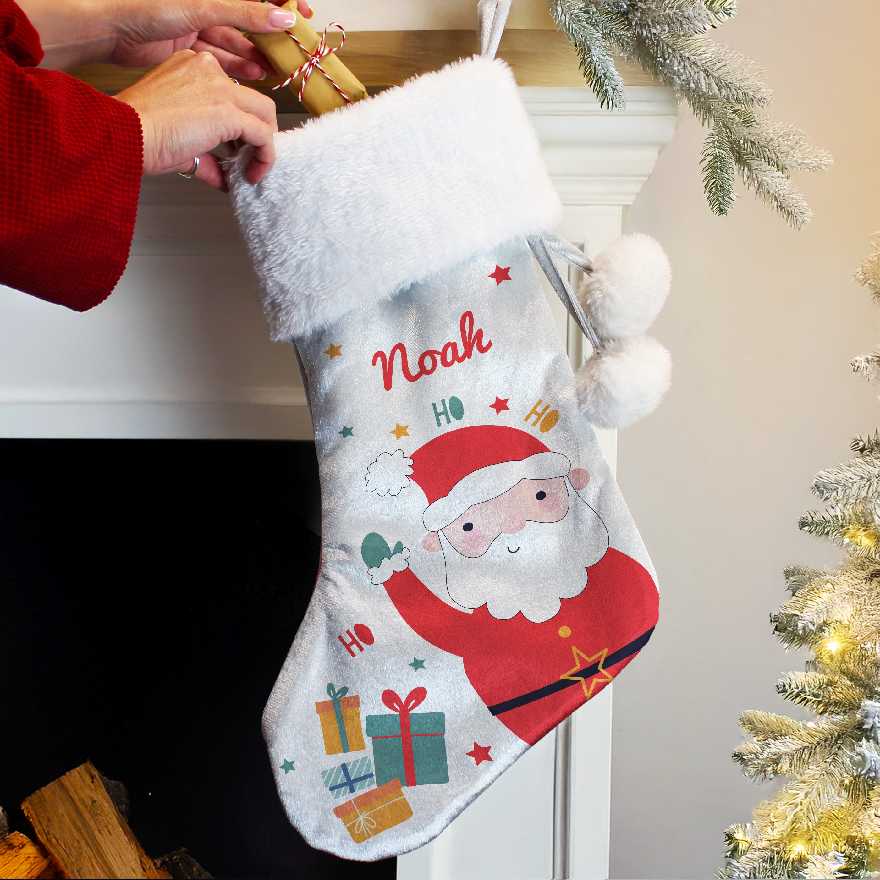 Personalised Santa Christmas Stocking
