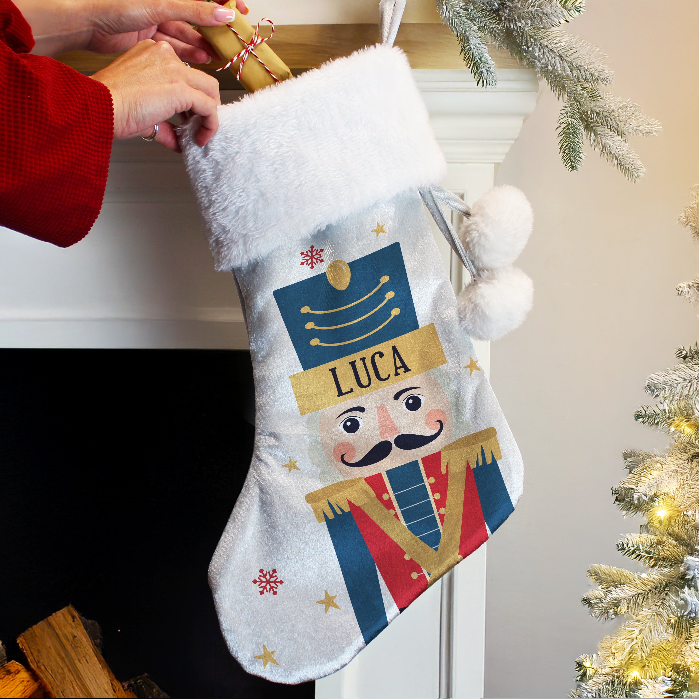 Personalised Nutcracker Christmas Stocking