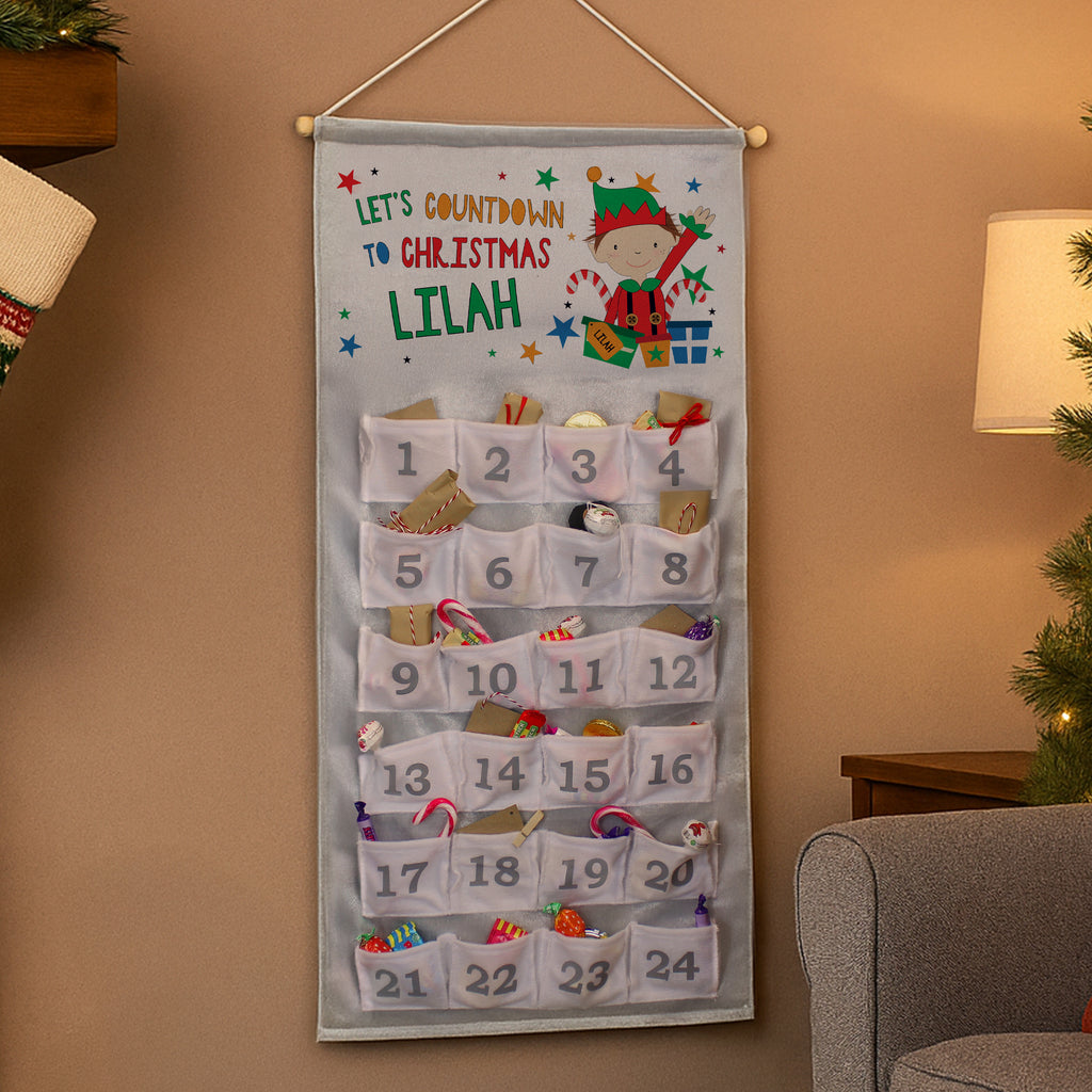 Personalised Christmas Elf Advent Calendar