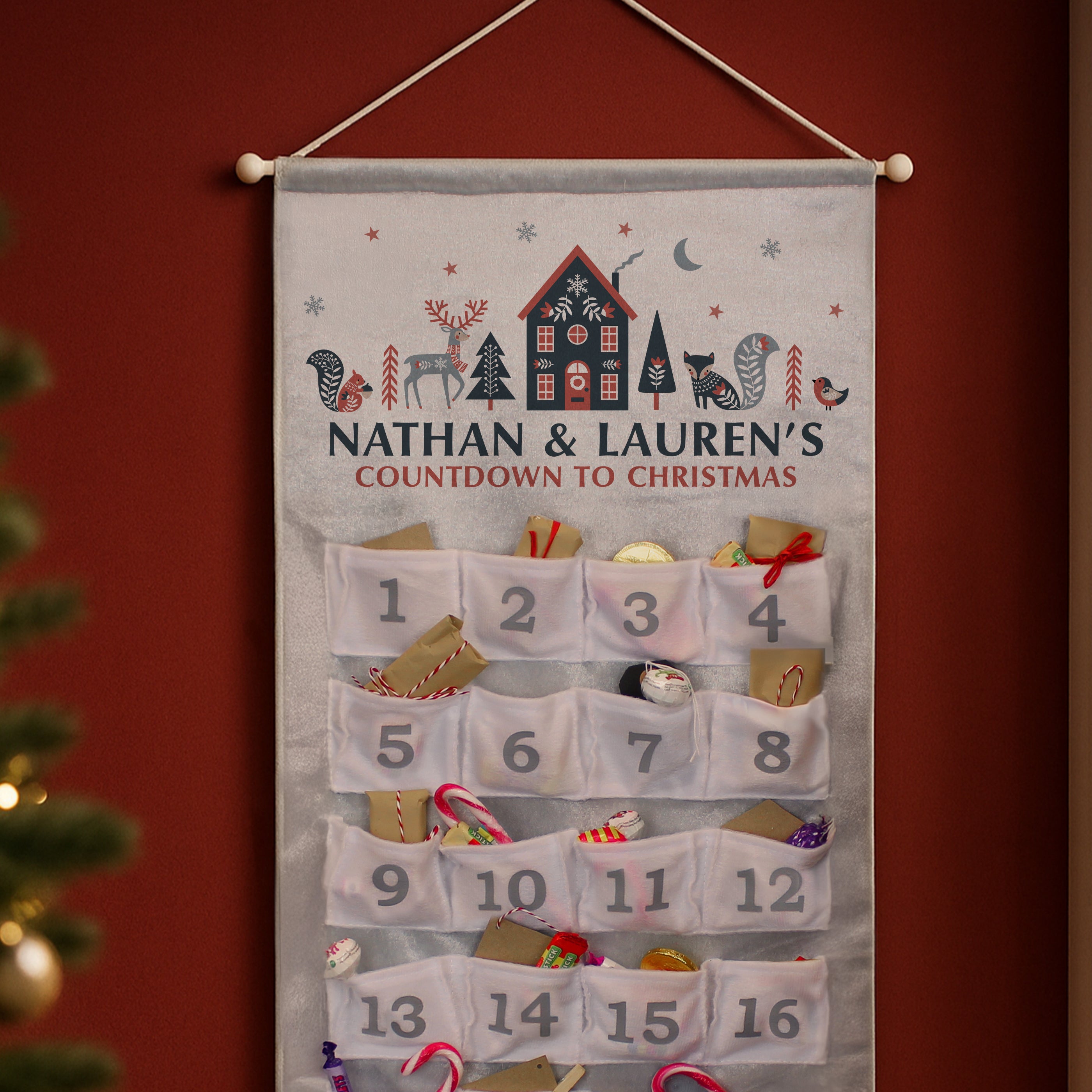 Personalised Christmas Home Advent Calendar