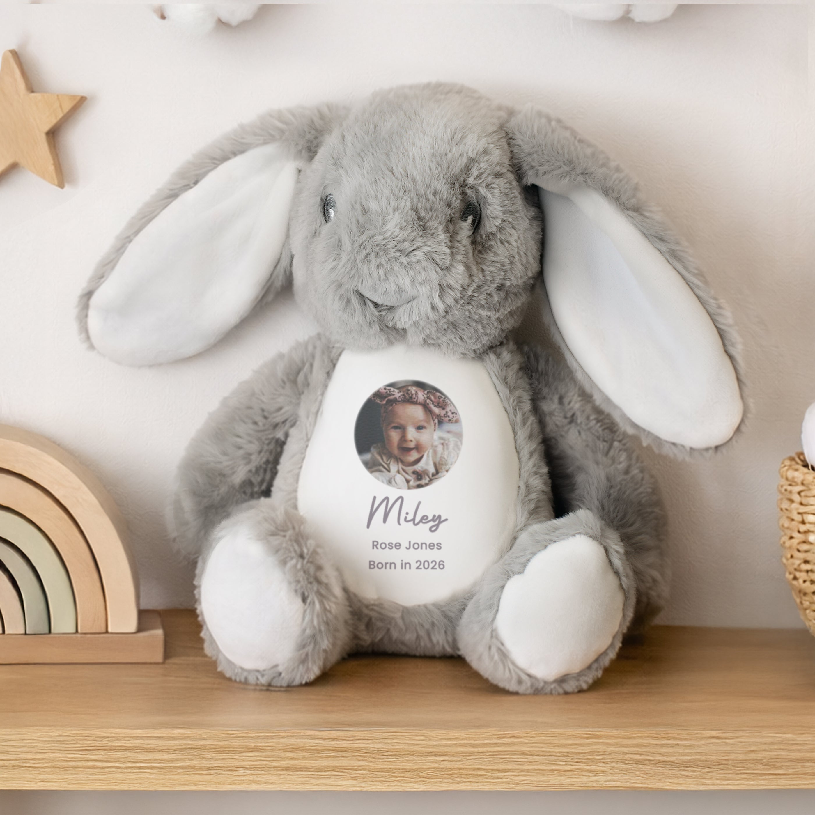 Personalised Sentimental Photo Upload Bunny