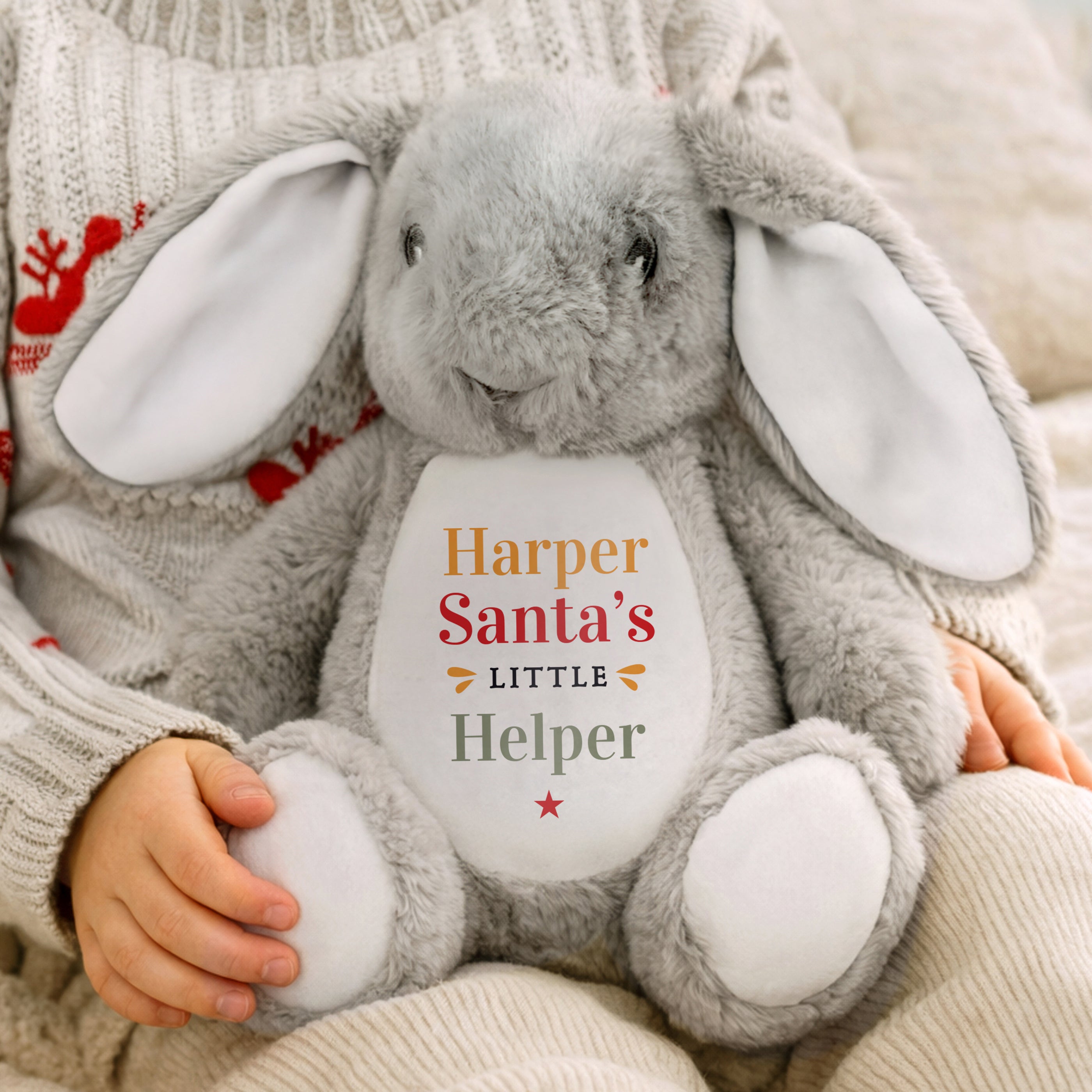 Personalised Santas Little Helper Bunny