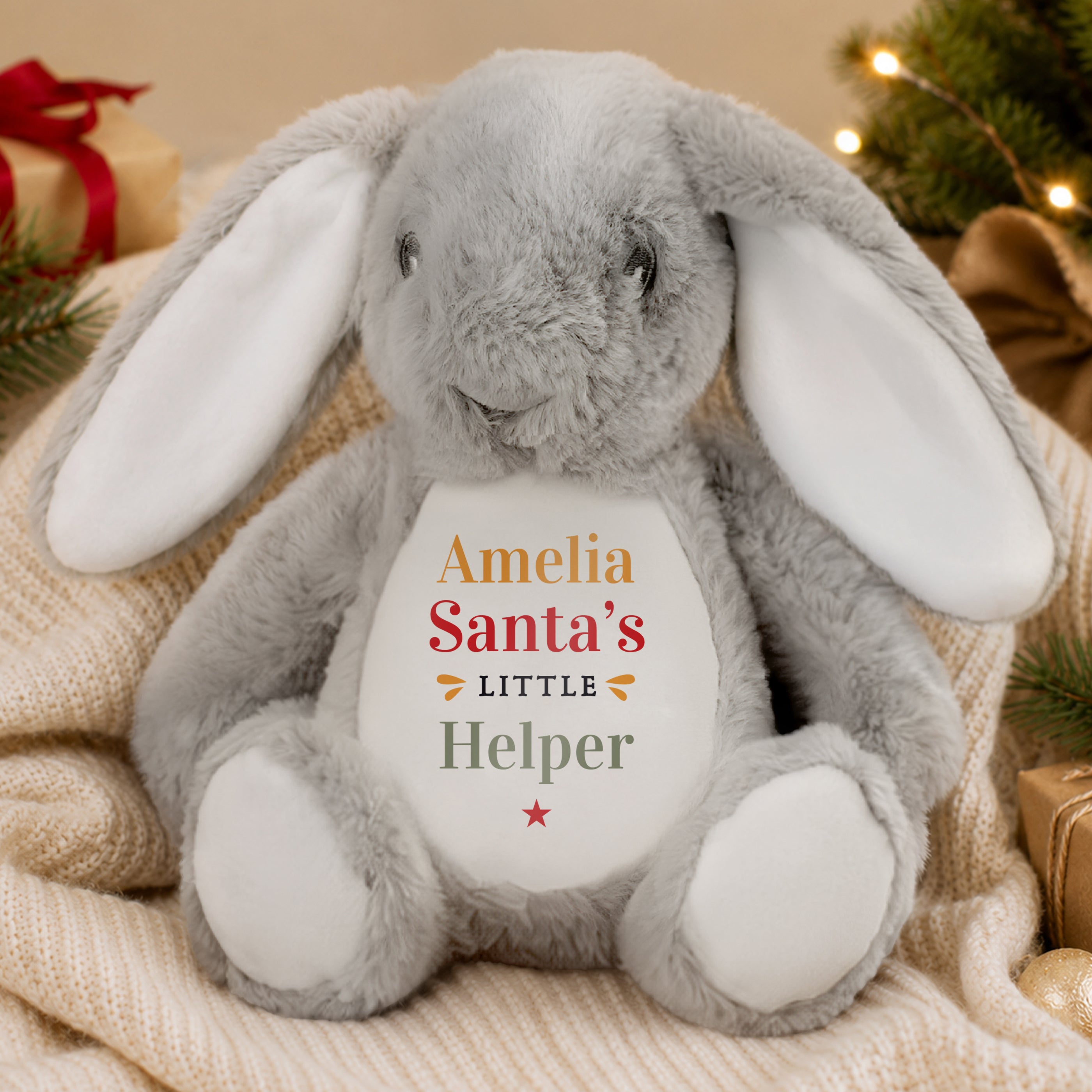 Personalised Santas Little Helper Bunny