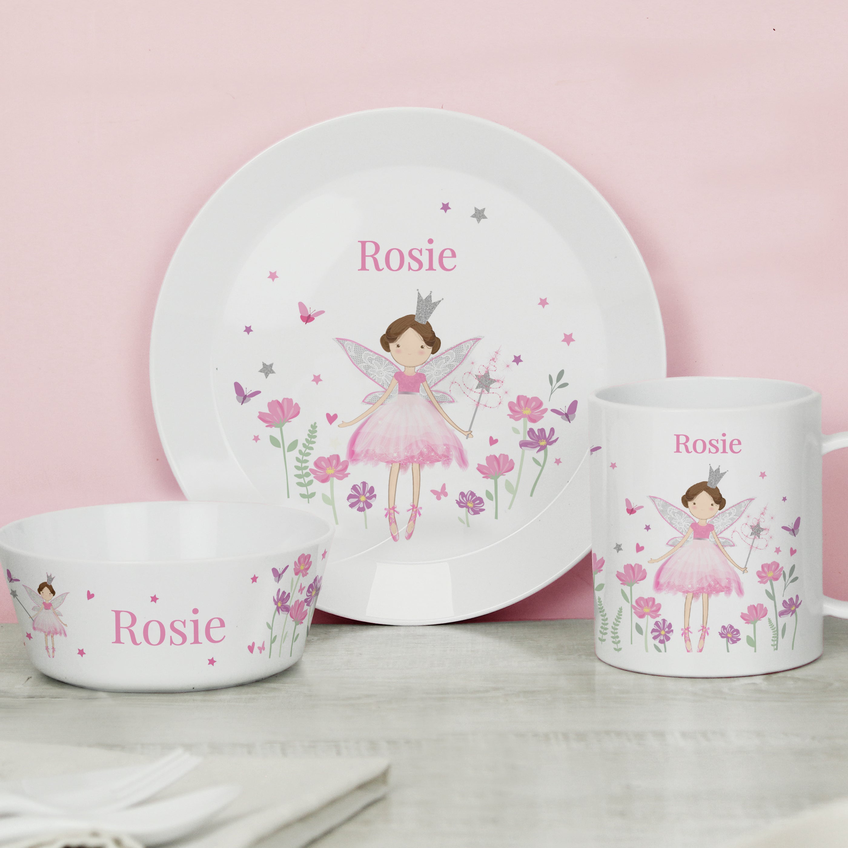 Personalised Fairy Princess Breakfast Set