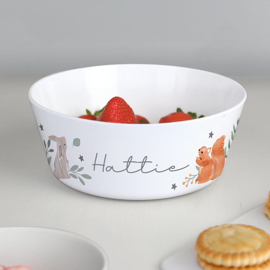 Personalised Woodland Animals Bowl