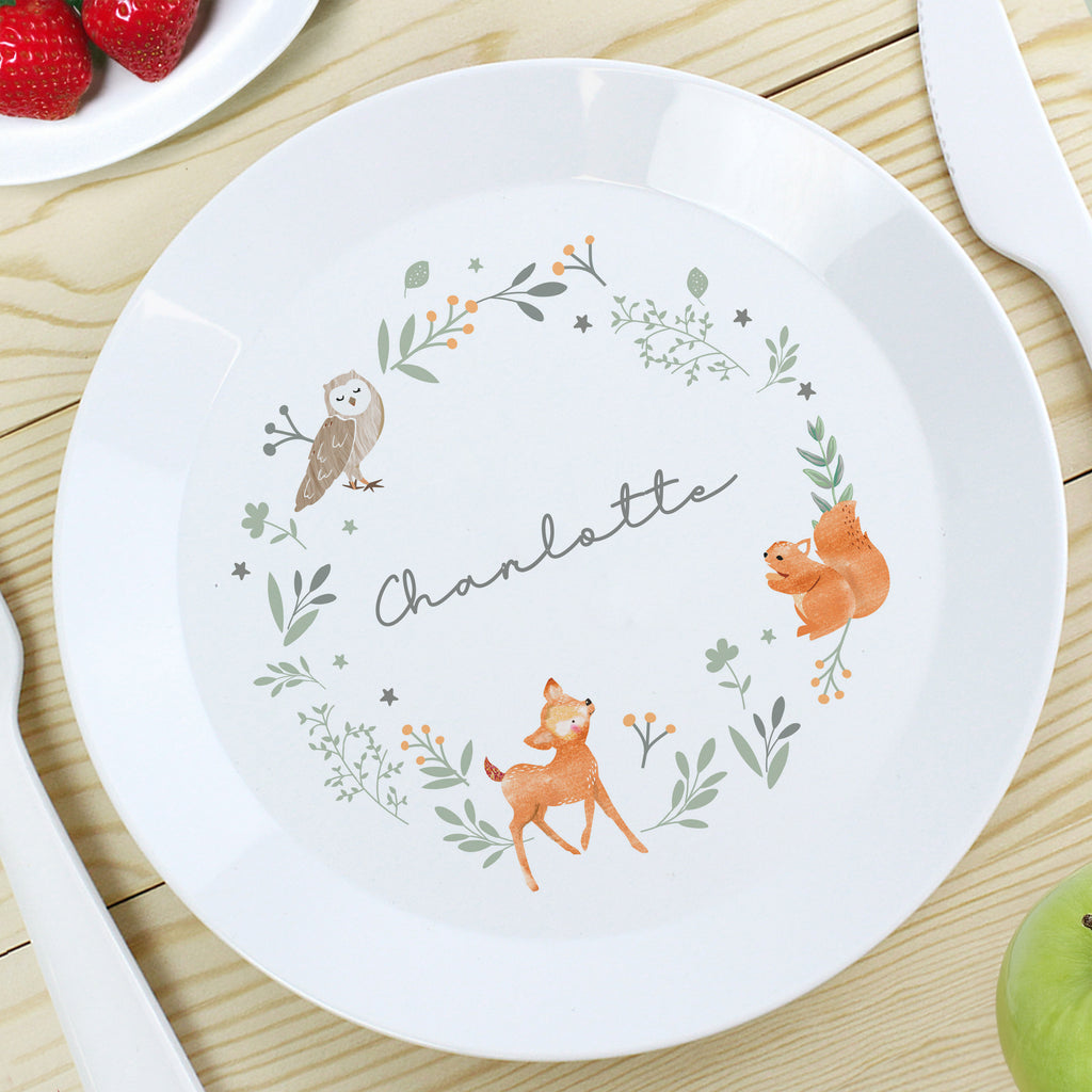 Personalised Woodland Animals Breakfast Set