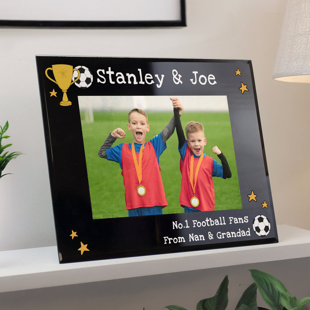 Personalised Simply The Best 5x7 Landscape Black Glass Photo Frame