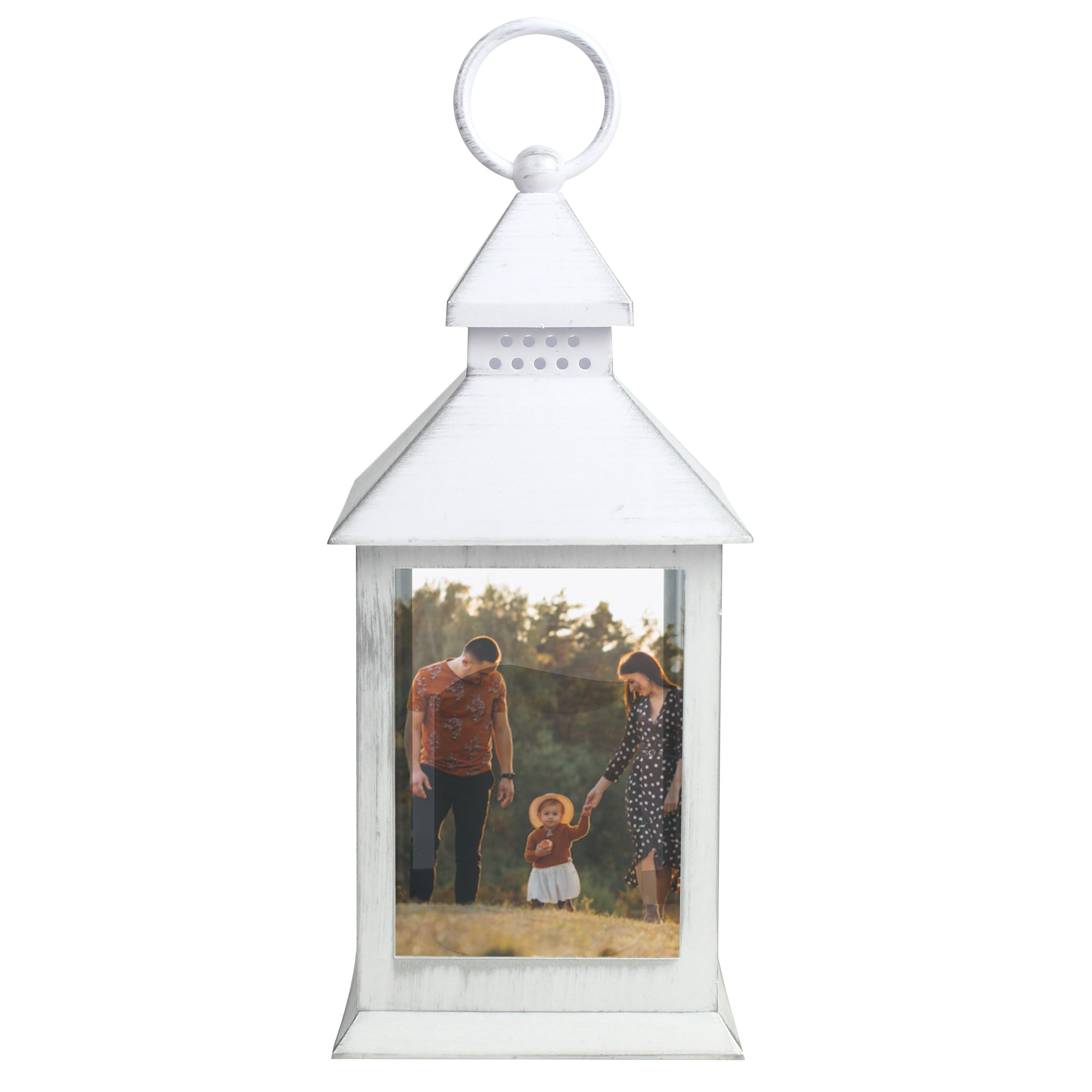 Personalised Photo Upload White Lantern