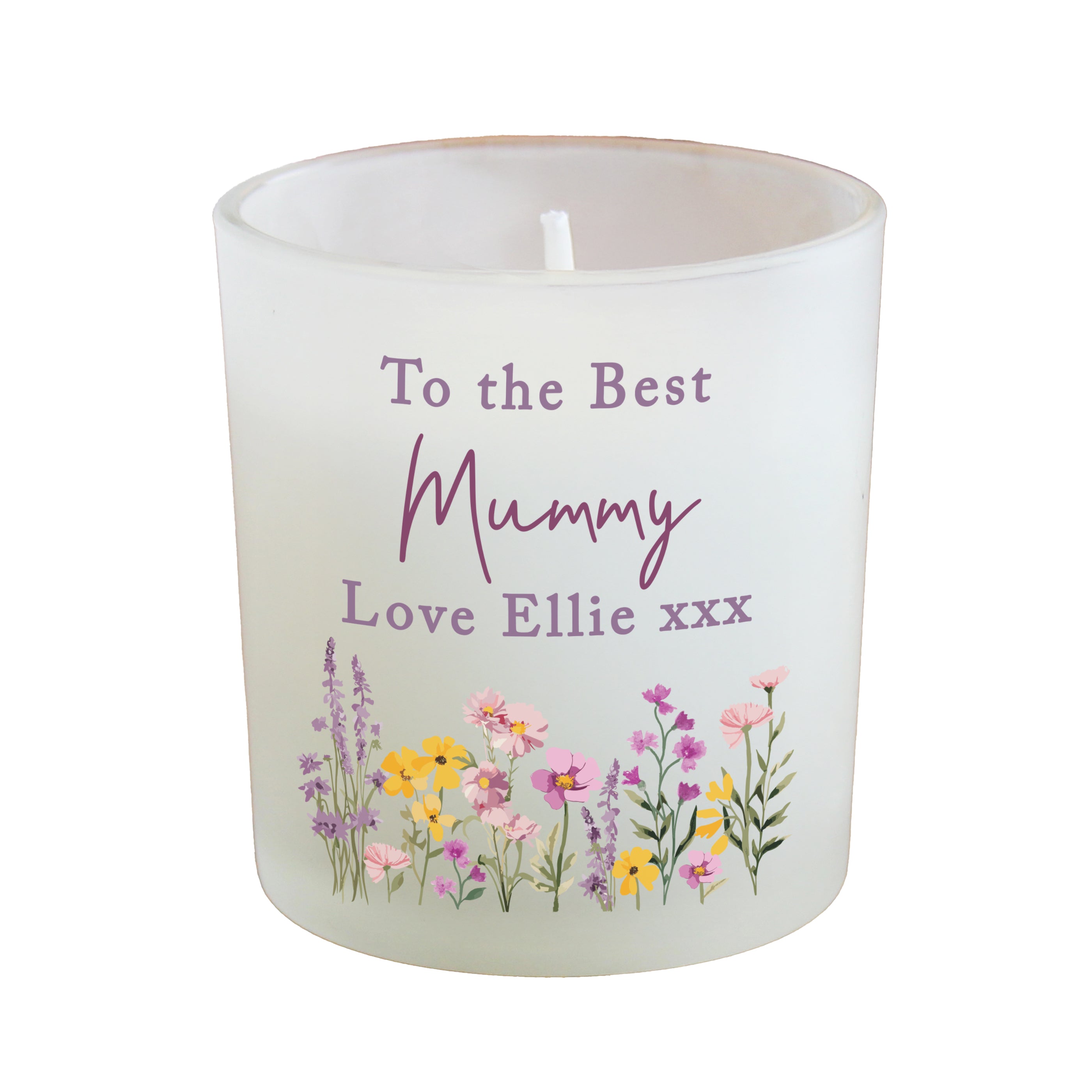 Personalised Wild Flower Jar Candle