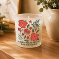 Personalised Poinsettia Candle Jar