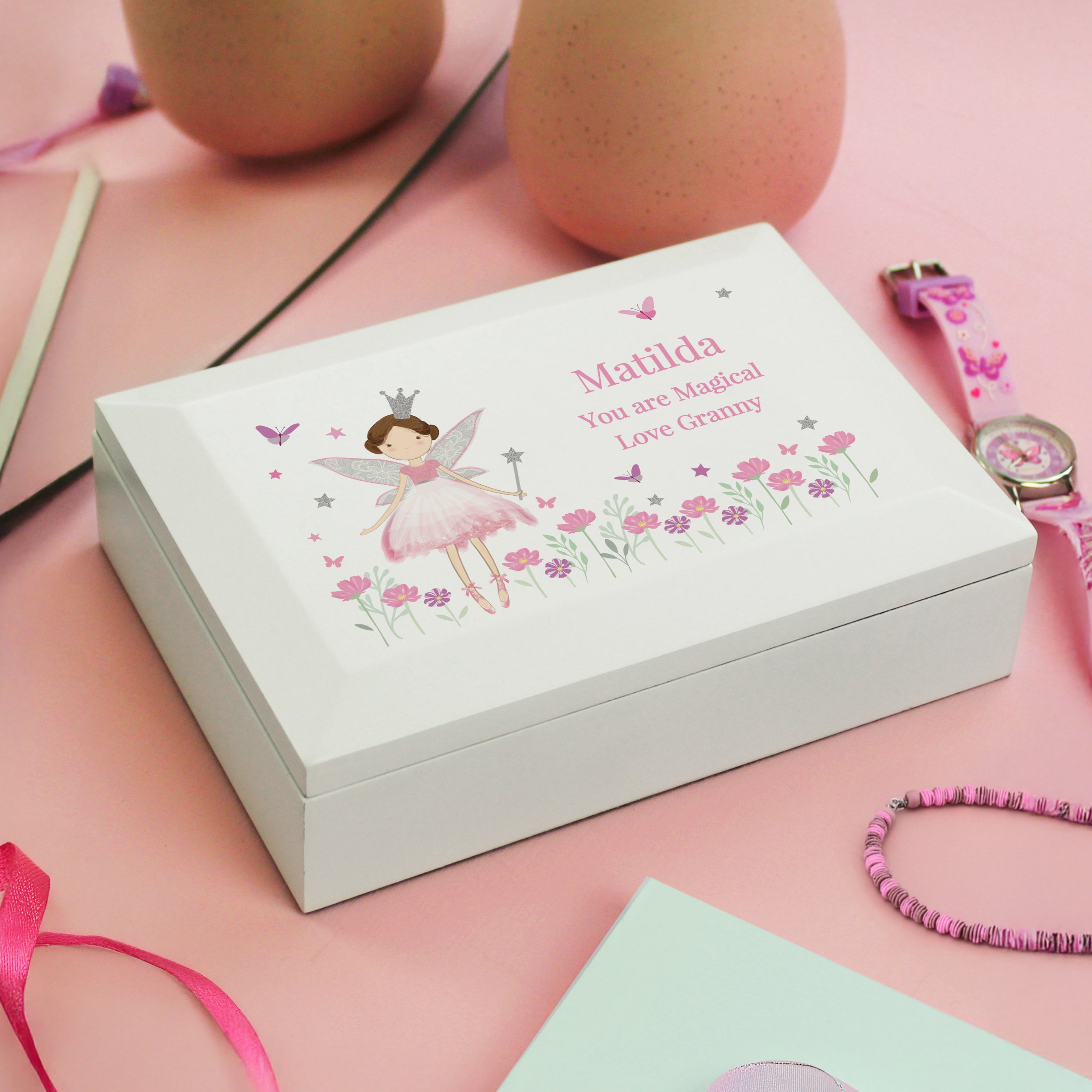 Personalised Fairy Princess Jewellery Box