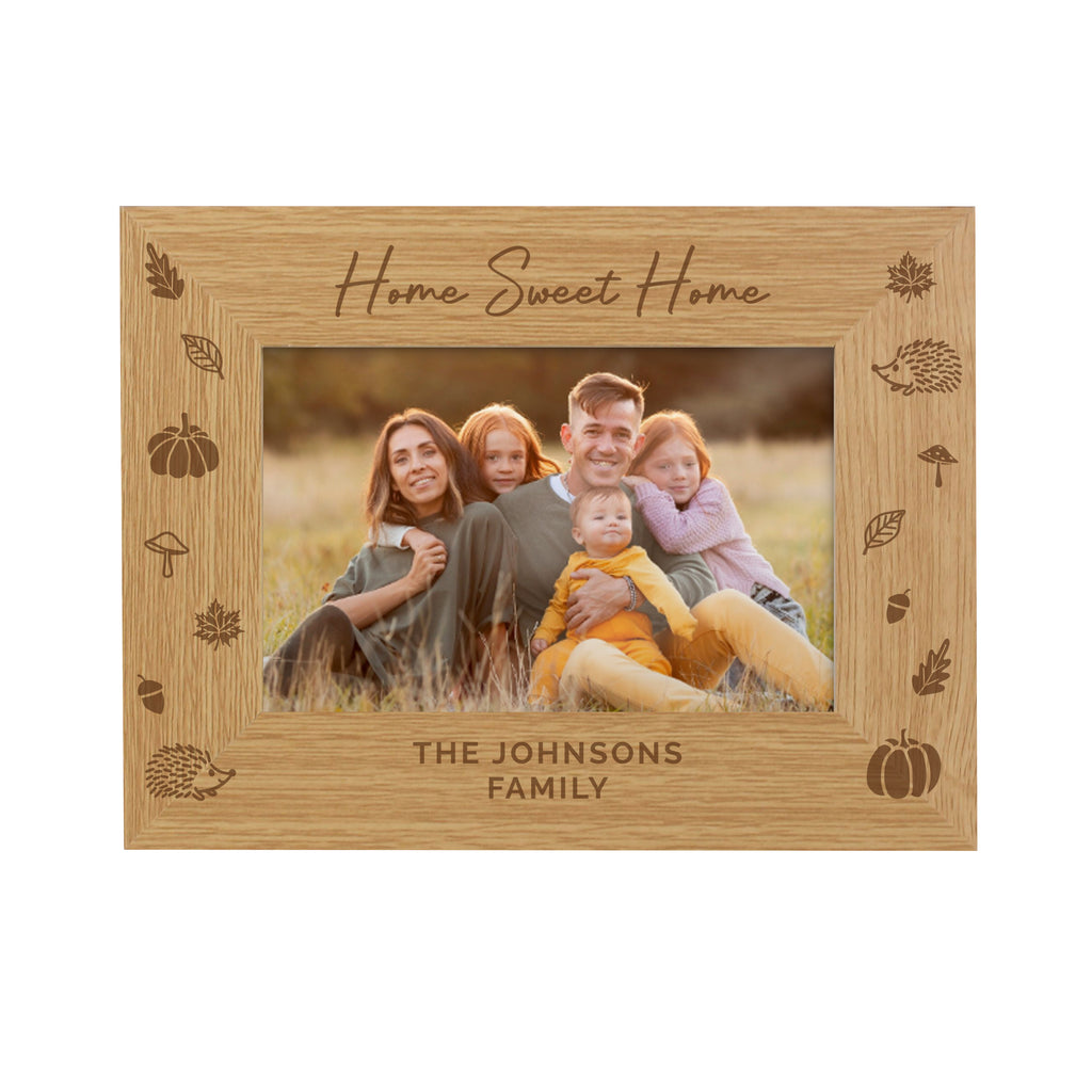 Personalised Autumn 6x4 Wooden Photo Frame