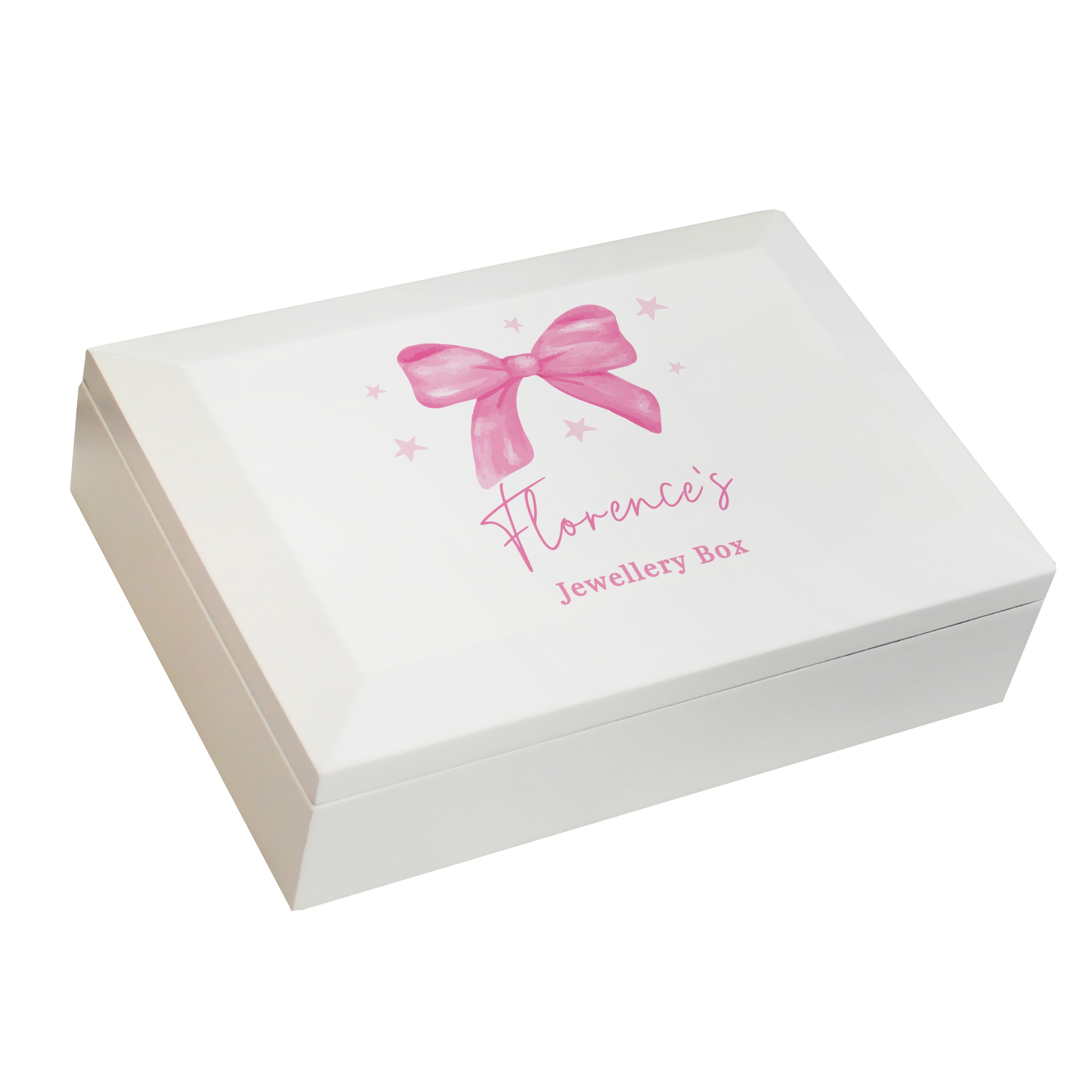 Personalised Bow Jewellery Box