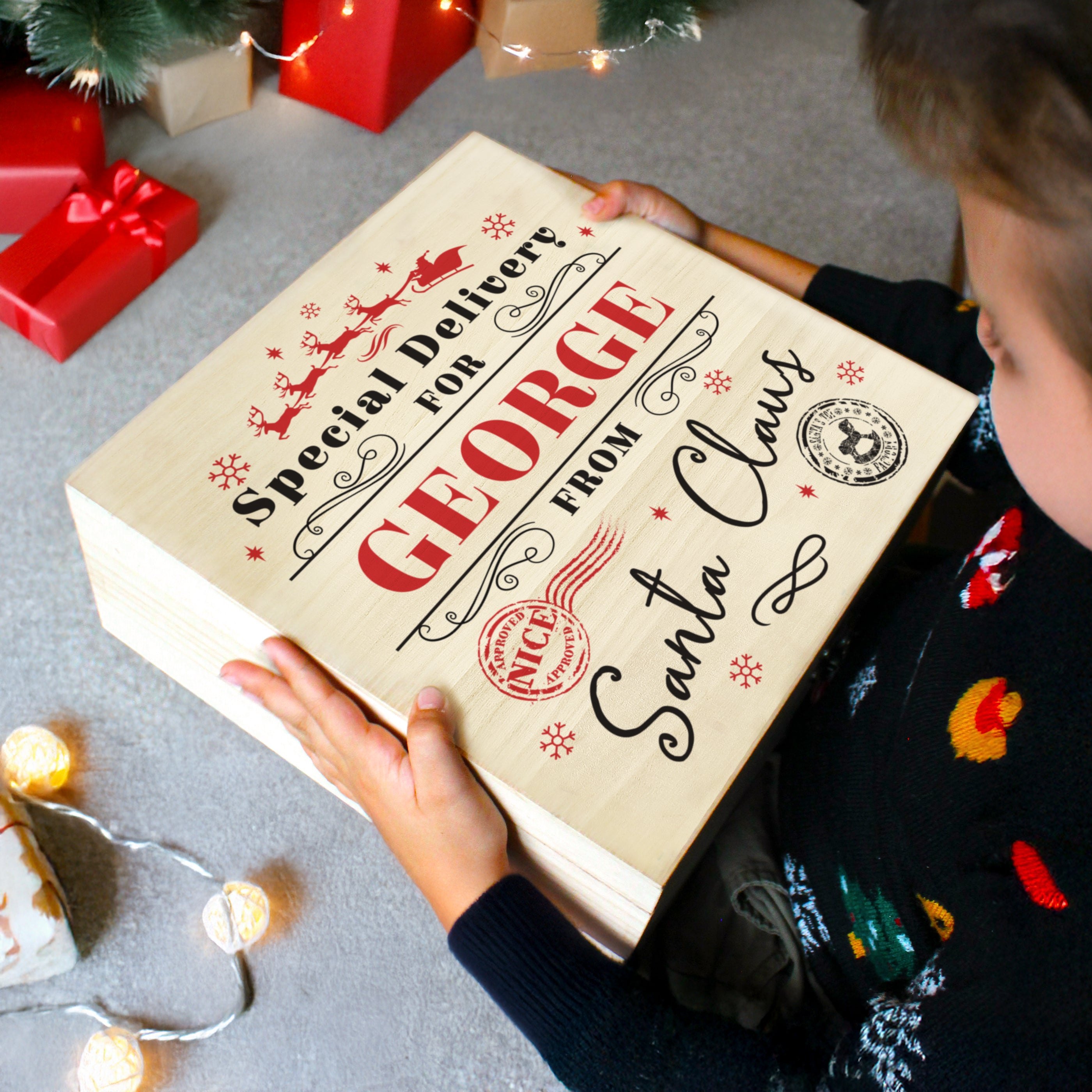 Personalised Special Delivery Christmas Eve Box