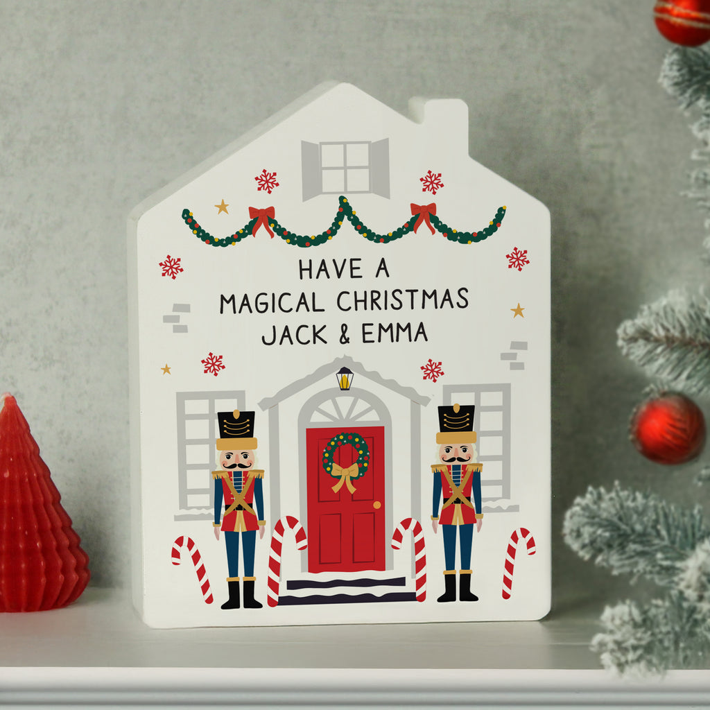 Personalised Nutcracker Christmas House Ornament