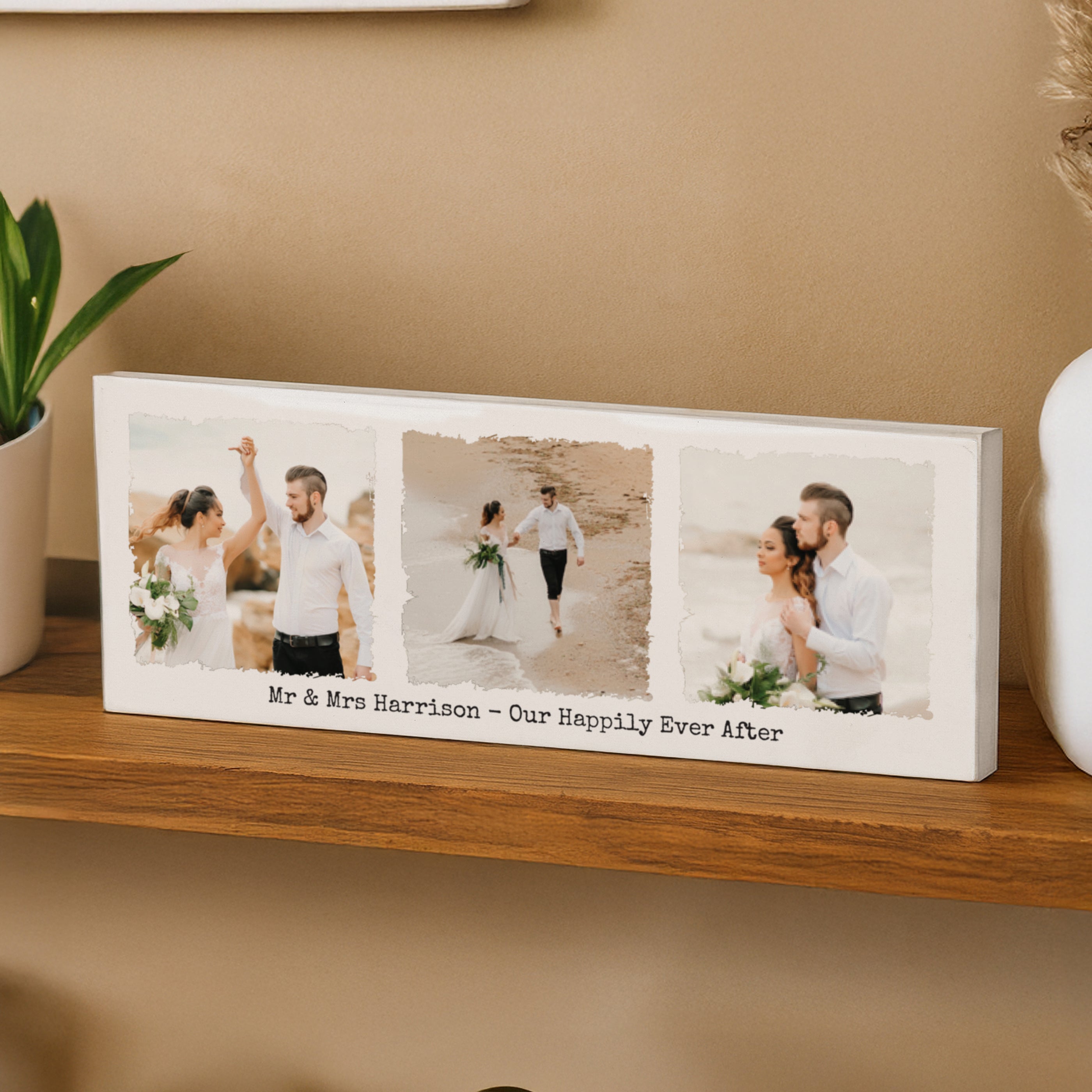 Personalised Photo Upload Mantel Block