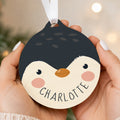 Personalised Penguin Wooden Bauble
