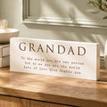 Personalised Grandad Wooden Ornament