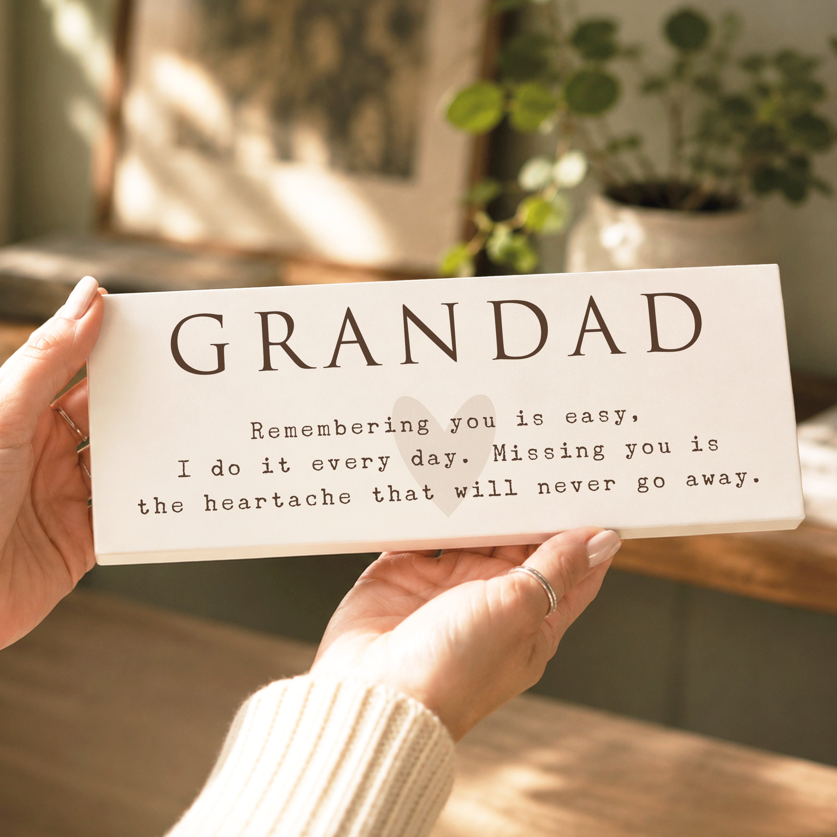 Personalised Grandad Wooden Ornament