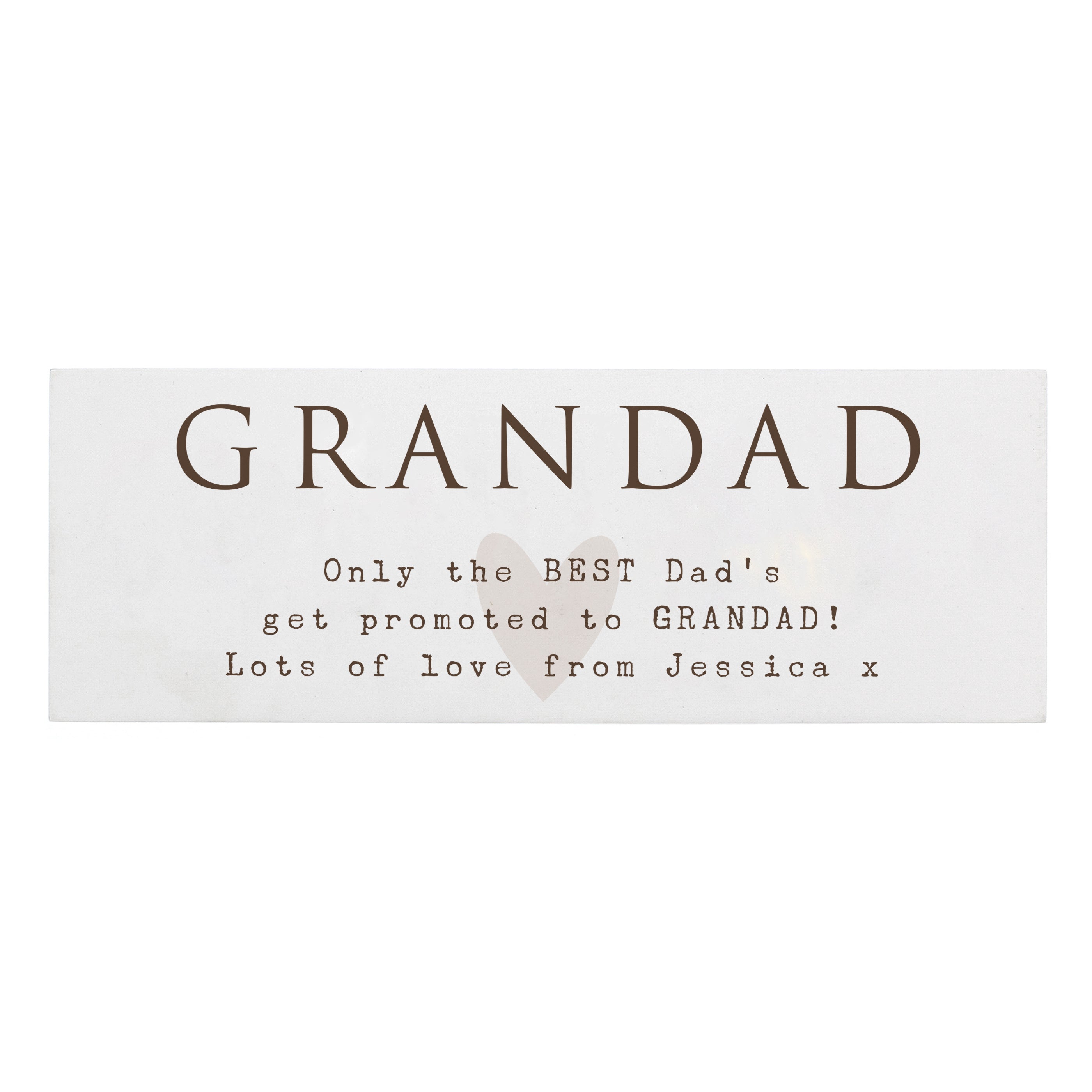 Personalised Grandad Wooden Ornament