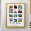 Personalised Oak Multi Photo Frame