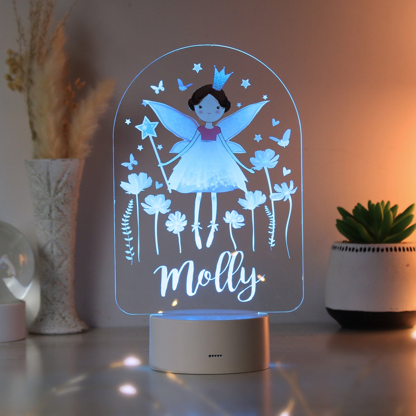 Personalised Fairy Princess LED Colour Changing Light