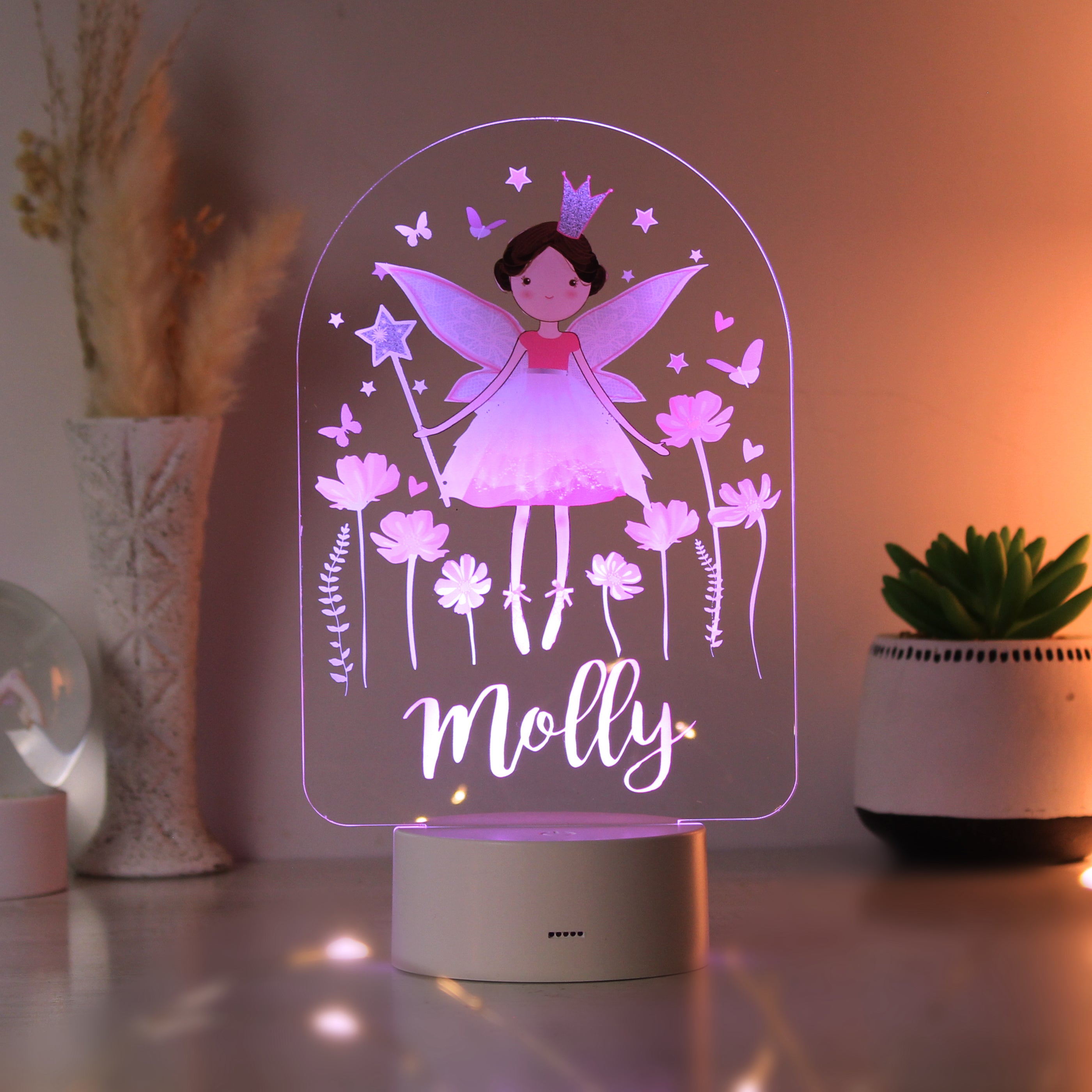 Personalised Fairy Princess LED Colour Changing Light